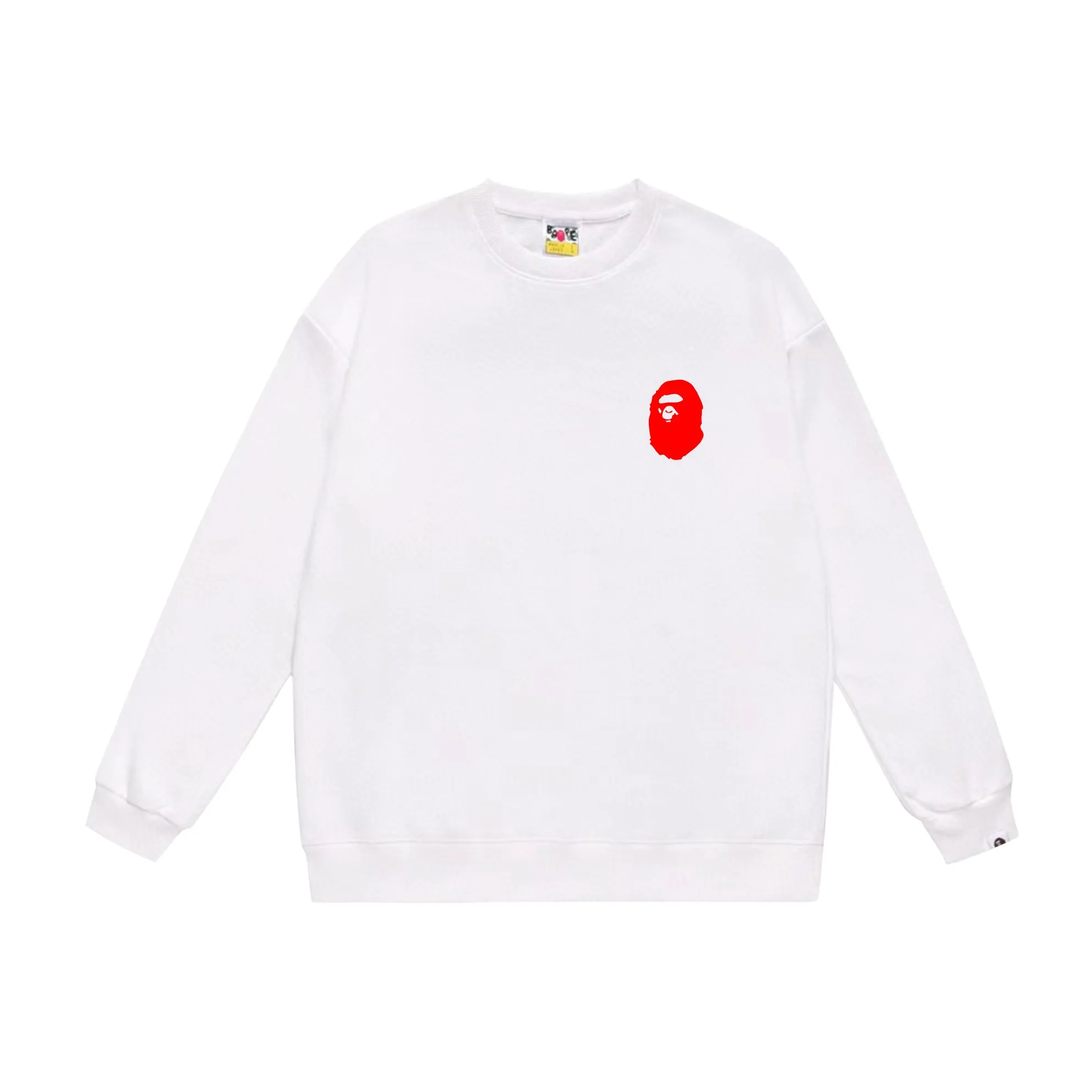 P150 model number SC515# terry 75 plus velvet 80 (top version) BAPE×STUSSY co-branded Stussy letter round neck sweatshirt Made of 350g large terry (drop shoulder large version) fabric, soft and non-pilling texture, imported environmentally friendly printing glue, bright and three-dimensional pattern, quality 💥Same style for men and women, the upper body is fashionable Color: black and white, white and black, gray and black, black and red, white and red, gray and red Size: S M L XL XXL