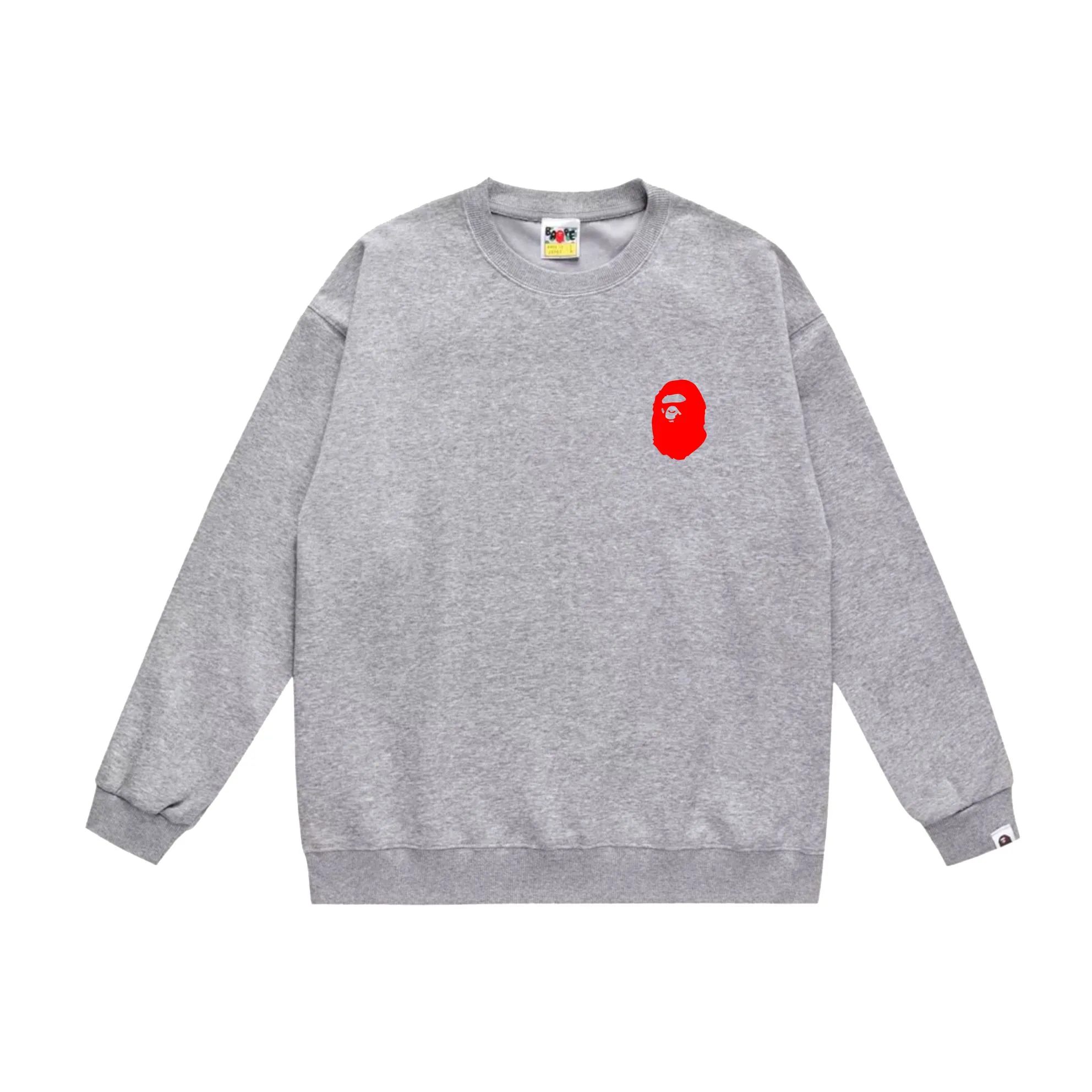 P150 model number SC515# terry 75 plus velvet 80 (top version) BAPE×STUSSY co-branded Stussy letter round neck sweatshirt Made of 350g large terry (drop shoulder large version) fabric, soft and non-pilling texture, imported environmentally friendly printing glue, bright and three-dimensional pattern, quality 💥Same style for men and women, the upper body is fashionable Color: black and white, white and black, gray and black, black and red, white and red, gray and red Size: S M L XL XXL