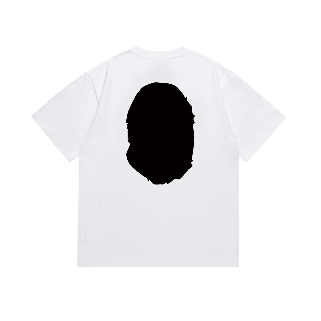 P110 SC068# (top version) BAPE ape head classic letter printed short-sleeved T-shirt with great ape head pattern. Made of 260 grams of high-quality high-weave pure cotton fabric. Double yarn combed. Soft texture and no pilling. Imported environmentally friendly printing glue. Bright and three-dimensional pattern. Quality 💥Same style for men and women. The upper body is trendy. Color: black and white. Size: S M L XL XXL