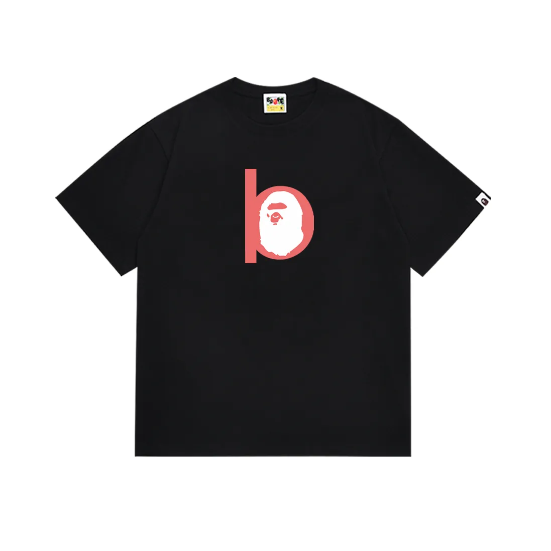 P110 SC059# (top version) BAPE ape head classic letter printed short-sleeved T-shirt. Made of 260 grams of high-quality high-weave pure cotton fabric. Double yarn combed. The texture is soft and non-pilling. Imported environmentally friendly printing glue. The pattern is bright and three-dimensional. Quality 💥Same style for men and women. The upper body is trendy. Color: black and white. Size: S M L XL XXL
