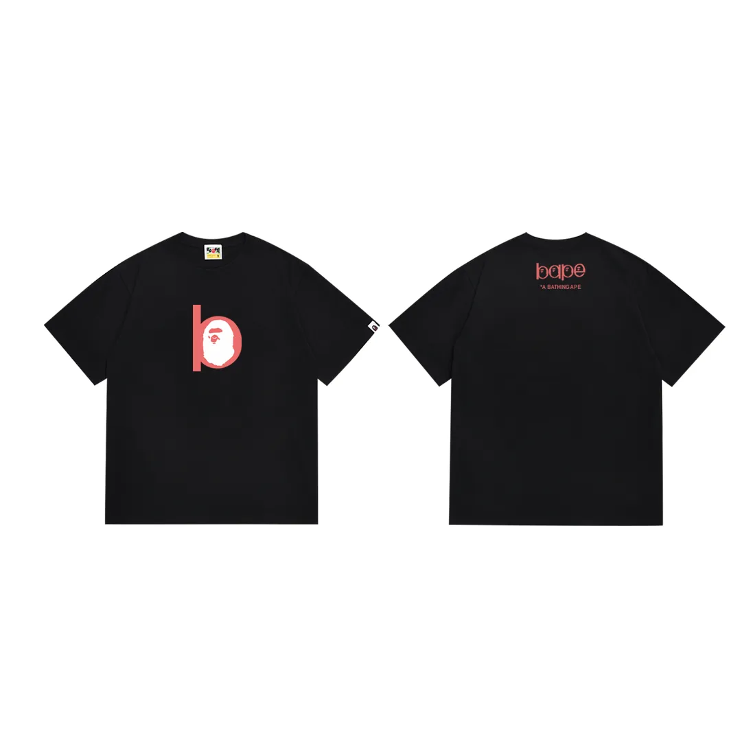 P110 SC059# (top version) BAPE ape head classic letter printed short-sleeved T-shirt. Made of 260 grams of high-quality high-weave pure cotton fabric. Double yarn combed. The texture is soft and non-pilling. Imported environmentally friendly printing glue. The pattern is bright and three-dimensional. Quality 💥Same style for men and women. The upper body is trendy. Color: black and white. Size: S M L XL XXL