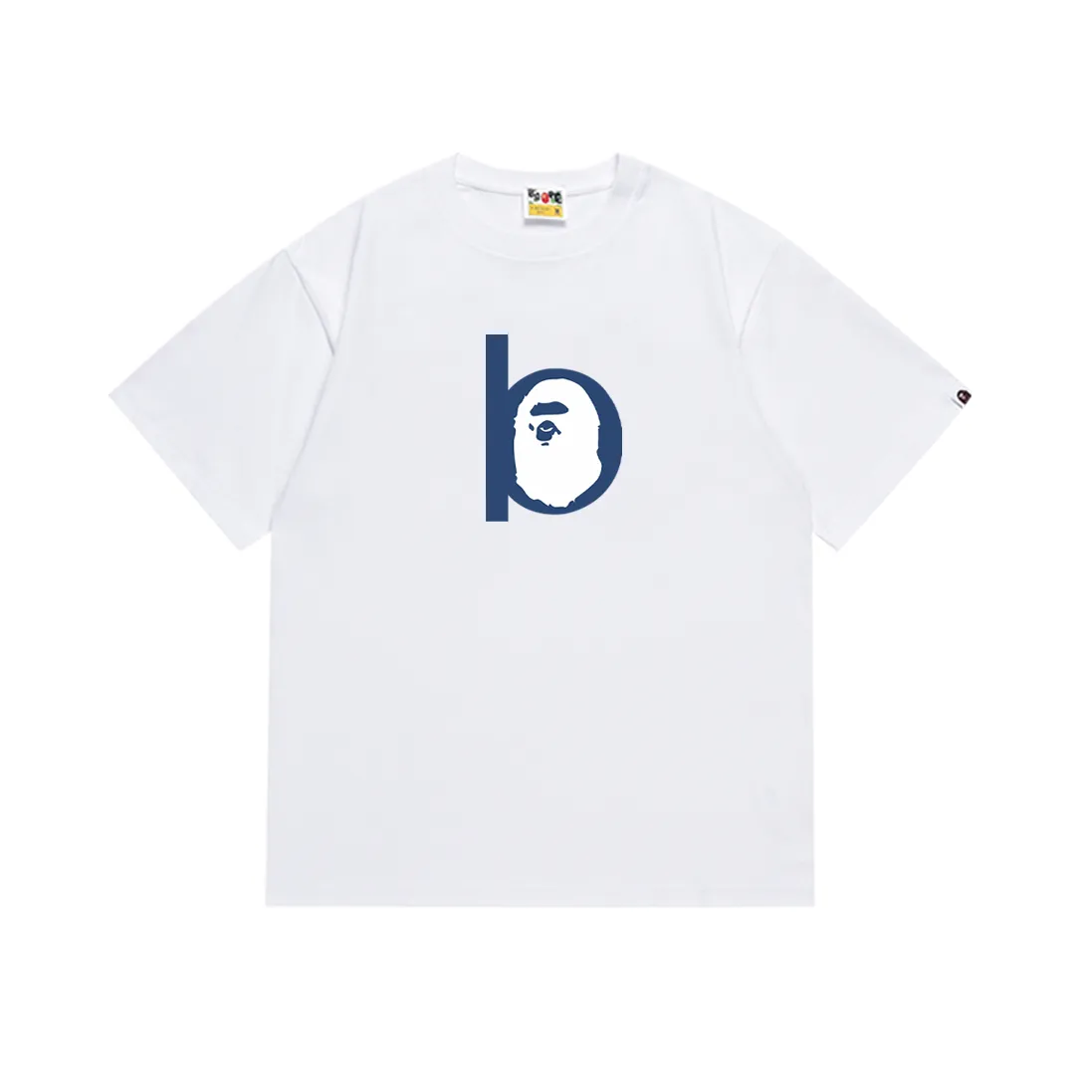 P110 SC059# (top version) BAPE ape head classic letter printed short-sleeved T-shirt. Made of 260 grams of high-quality high-weave pure cotton fabric. Double yarn combed. The texture is soft and non-pilling. Imported environmentally friendly printing glue. The pattern is bright and three-dimensional. Quality 💥Same style for men and women. The upper body is trendy. Color: black and white. Size: S M L XL XXL