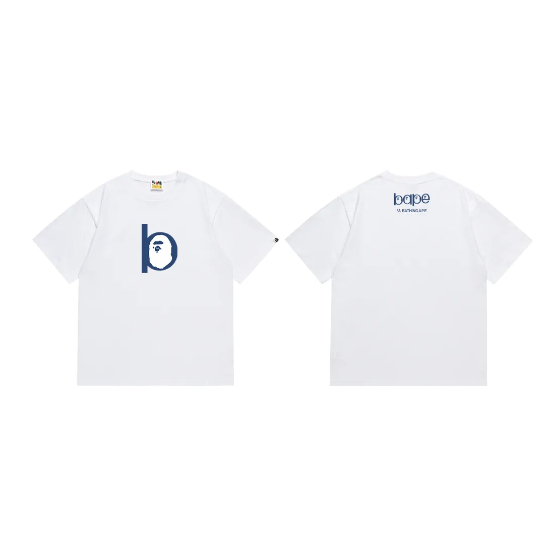 P110 SC059# (top version) BAPE ape head classic letter printed short-sleeved T-shirt. Made of 260 grams of high-quality high-weave pure cotton fabric. Double yarn combed. The texture is soft and non-pilling. Imported environmentally friendly printing glue. The pattern is bright and three-dimensional. Quality 💥Same style for men and women. The upper body is trendy. Color: black and white. Size: S M L XL XXL