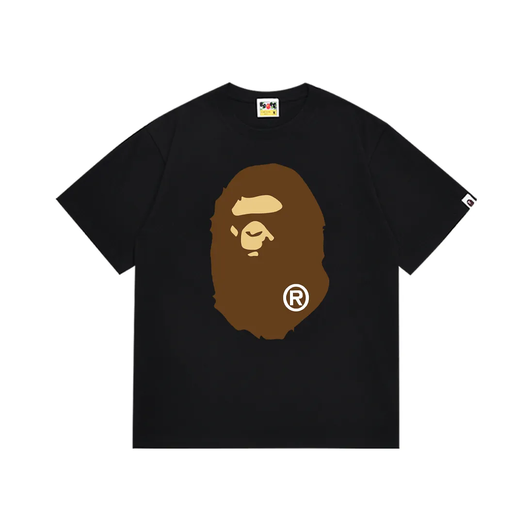SC175#p110💰 (Top version) BAPE classic front and back great ape head printed short-sleeved T-shirt Made of 260 grams of high-quality high-weave pure cotton fabric, double yarn combed, soft texture without pilling, imported environmentally friendly printing glue, bright and three-dimensional pattern, quality 💥unisex style, the upper body is trendy Color: black, white, apricot, green, red, purple, pink, dark gray, coffee, fluorescent green, floral gray, grass green, raspberry Burgundy Lake Blue Sky Blue Khaki Navy Blue Klein Blue Dragon Fruit Color Size: S M L XL XXL