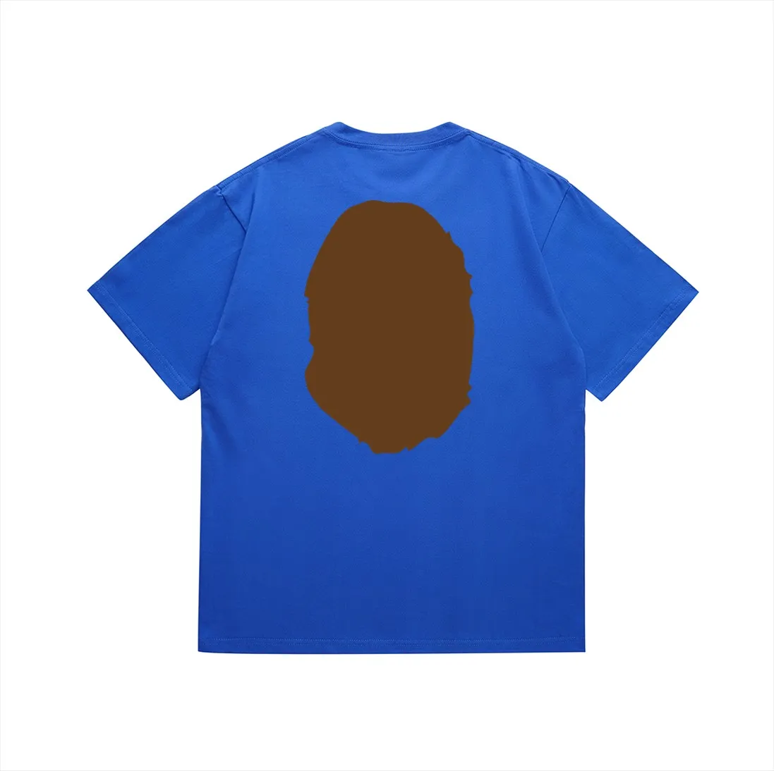 SC175#p110💰 (Top version) BAPE classic front and back great ape head printed short-sleeved T-shirt Made of 260 grams of high-quality high-weave pure cotton fabric, double yarn combed, soft texture without pilling, imported environmentally friendly printing glue, bright and three-dimensional pattern, quality 💥unisex style, the upper body is trendy Color: black, white, apricot, green, red, purple, pink, dark gray, coffee, fluorescent green, floral gray, grass green, raspberry Burgundy Lake Blue Sky Blue Khaki Navy Blue Klein Blue Dragon Fruit Color Size: S M L XL XXL