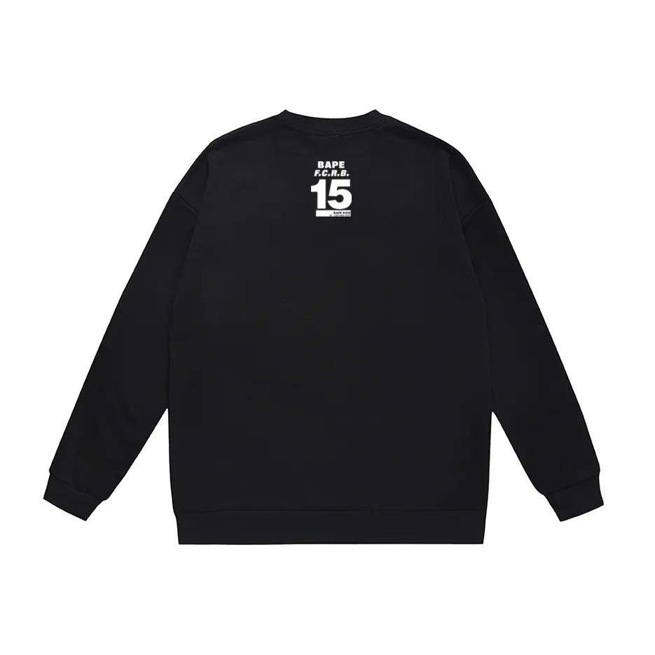 P170 model number SC309# terry 80 plus velvet 85 (top version) BAPE ape head letter printed round neck sweatshirt Made of 350 grams of large terry (drop shoulder large version) fabric, soft texture and no pilling Imported environmentally friendly printing glue The pattern is bright and three-dimensional Quality 💥Same style for men and women The upper body is trendy Color: black white gray Size: S M L XL XXL