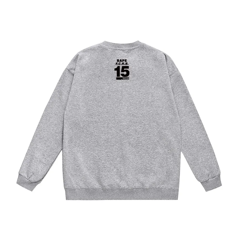 P170 model number SC309# terry 80 plus velvet 85 (top version) BAPE ape head letter printed round neck sweatshirt Made of 350 grams of large terry (drop shoulder large version) fabric, soft texture and no pilling Imported environmentally friendly printing glue The pattern is bright and three-dimensional Quality 💥Same style for men and women The upper body is trendy Color: black white gray Size: S M L XL XXL