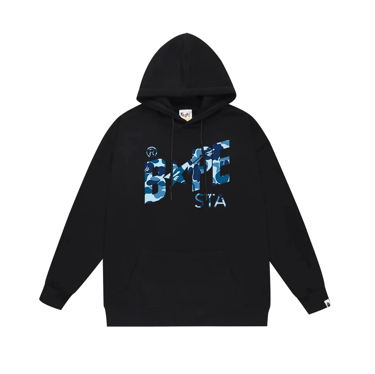 Model No. SC716# Terry p160 plus velvet 180💰 (top version) BAPE camouflage star letter printed hooded sweatshirt Made of 380g large terry (drop shoulder large version) fabric, soft and non-pilling, imported environmentally friendly printing glue, bright and three-dimensional pattern, quality 💥Same style for men and women. The upper body is trendy. Color: black blue, white blue, gray blue, size: S M L XL XXL
