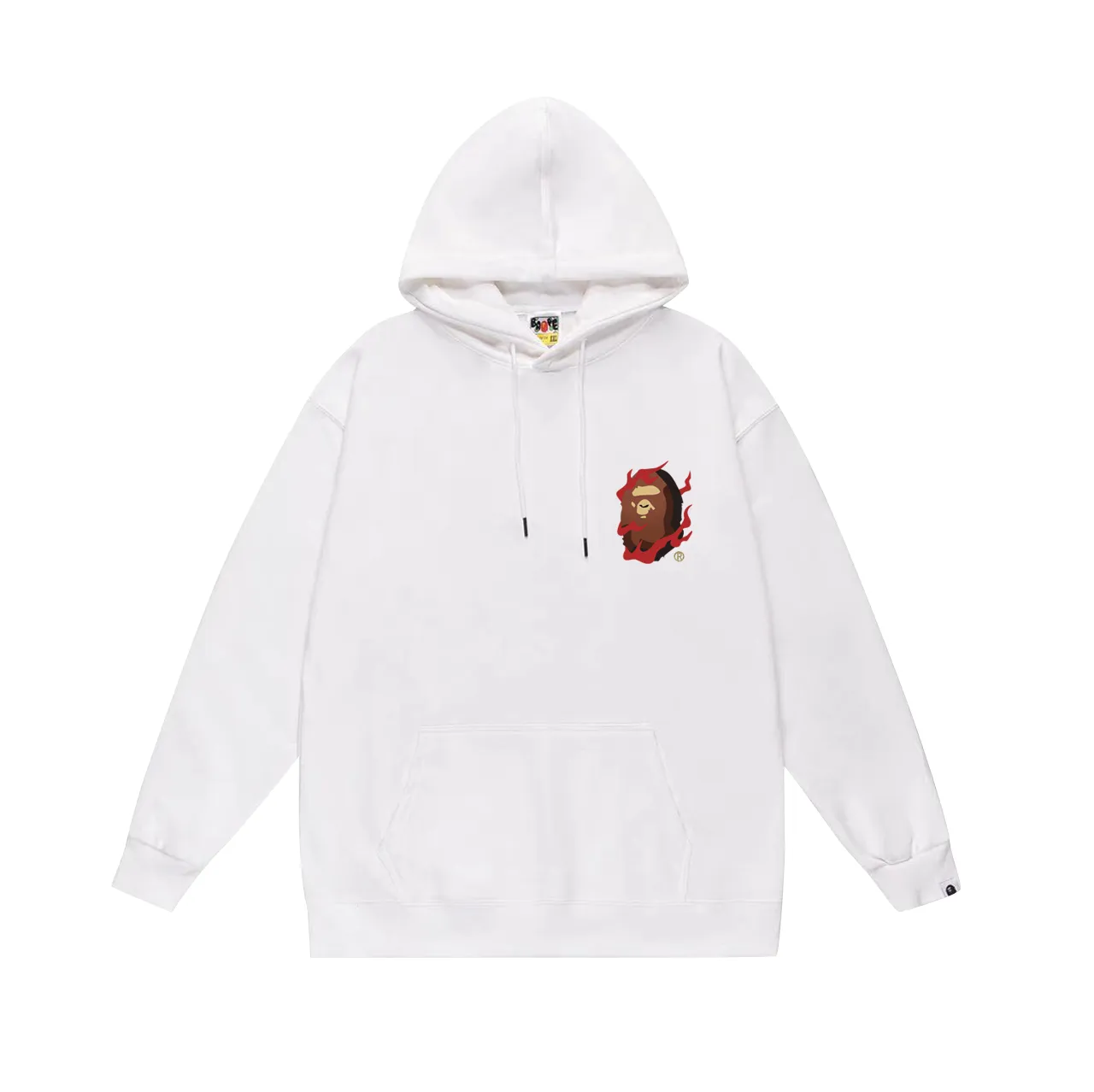 Model No. SC744#terry p160 plus velvet 180💰 (top version) BAPE SOUVENIR RELAXED FIT Commemorative Ape Man Hooded Sweatshirt Made of 380 grams of large terry (drop shoulder large version) fabric, soft and non-pilling, imported environmentally friendly printing glue, bright and three-dimensional pattern, quality 💥Same style for men and women, the upper body is fashionable Color: black white gray Size: S M L XL XXL