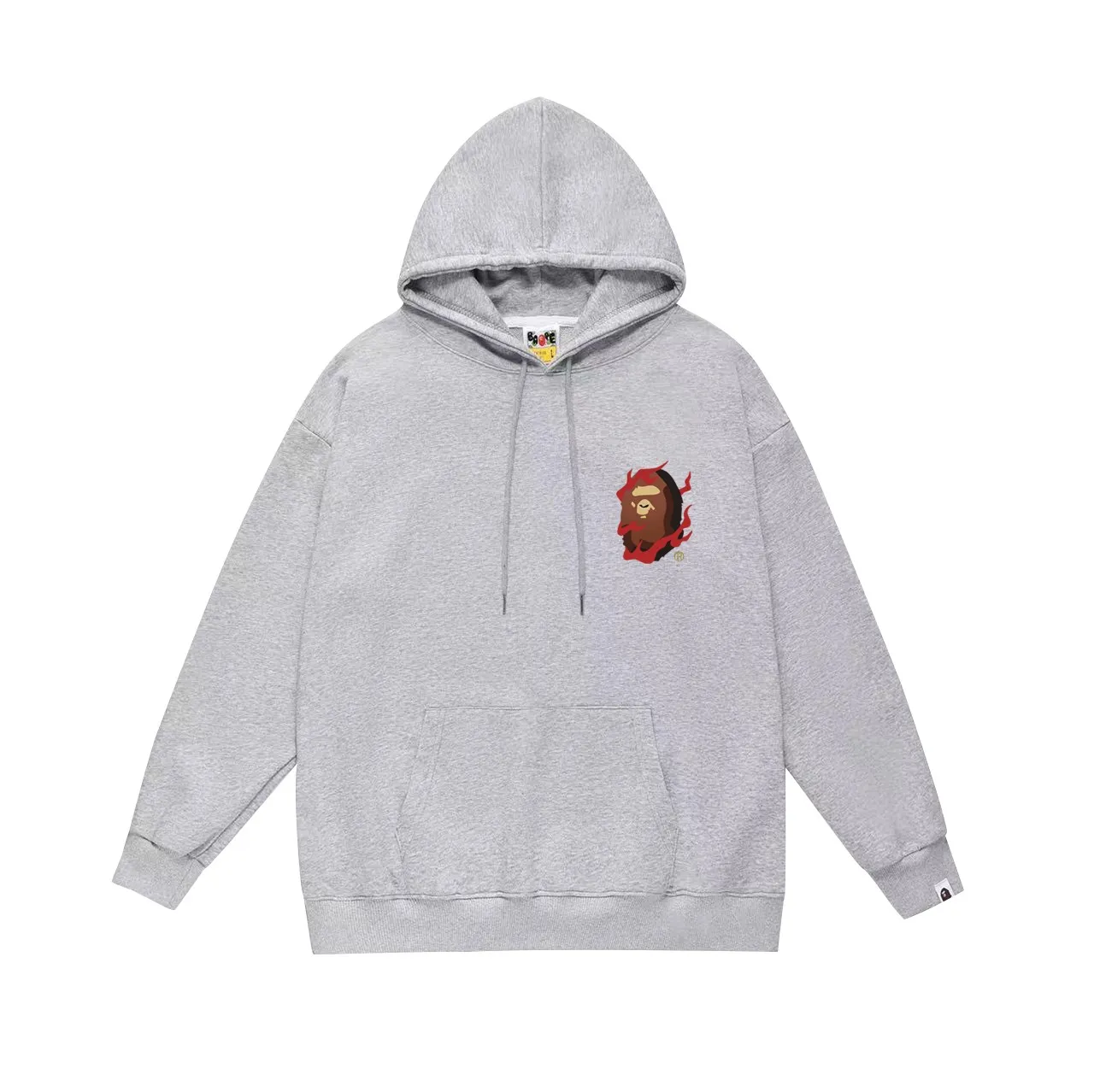 Model No. SC744#terry p160 plus velvet 180💰 (top version) BAPE SOUVENIR RELAXED FIT Commemorative Ape Man Hooded Sweatshirt Made of 380 grams of large terry (drop shoulder large version) fabric, soft and non-pilling, imported environmentally friendly printing glue, bright and three-dimensional pattern, quality 💥Same style for men and women, the upper body is fashionable Color: black white gray Size: S M L XL XXL