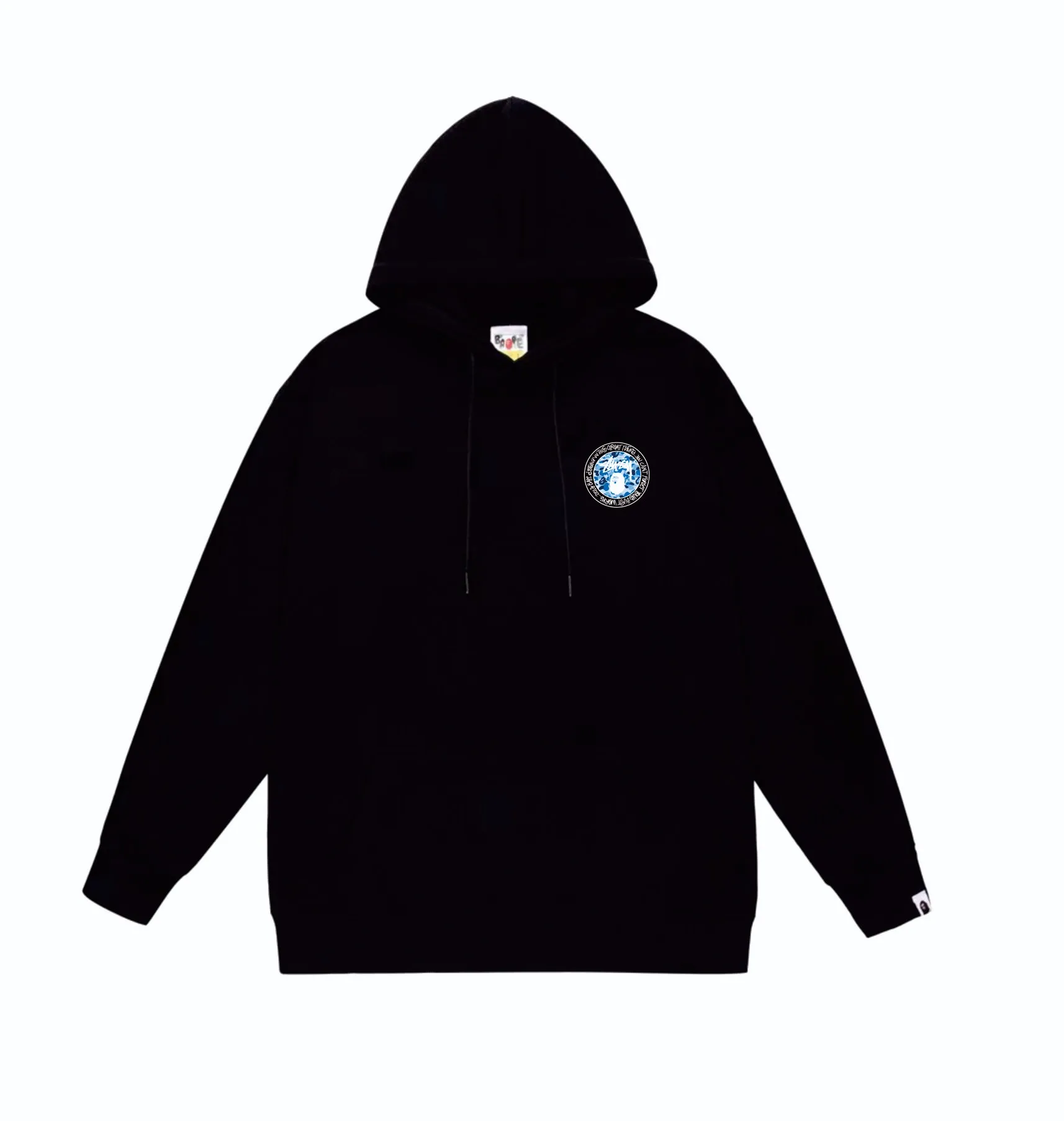P160 model number SC818# terry 80 plus velvet 90 (top version) BAPE×STUSSY co-branded Stussy letter printed hooded sweatshirt Made of 380g large terry (drop shoulder large version) fabric, soft texture and no pilling Imported environmentally friendly printing glue The pattern is bright and three-dimensional Quality 💥Same style for men and women The upper body is trendy Color: Black White Gray Size: S M L XL XXL