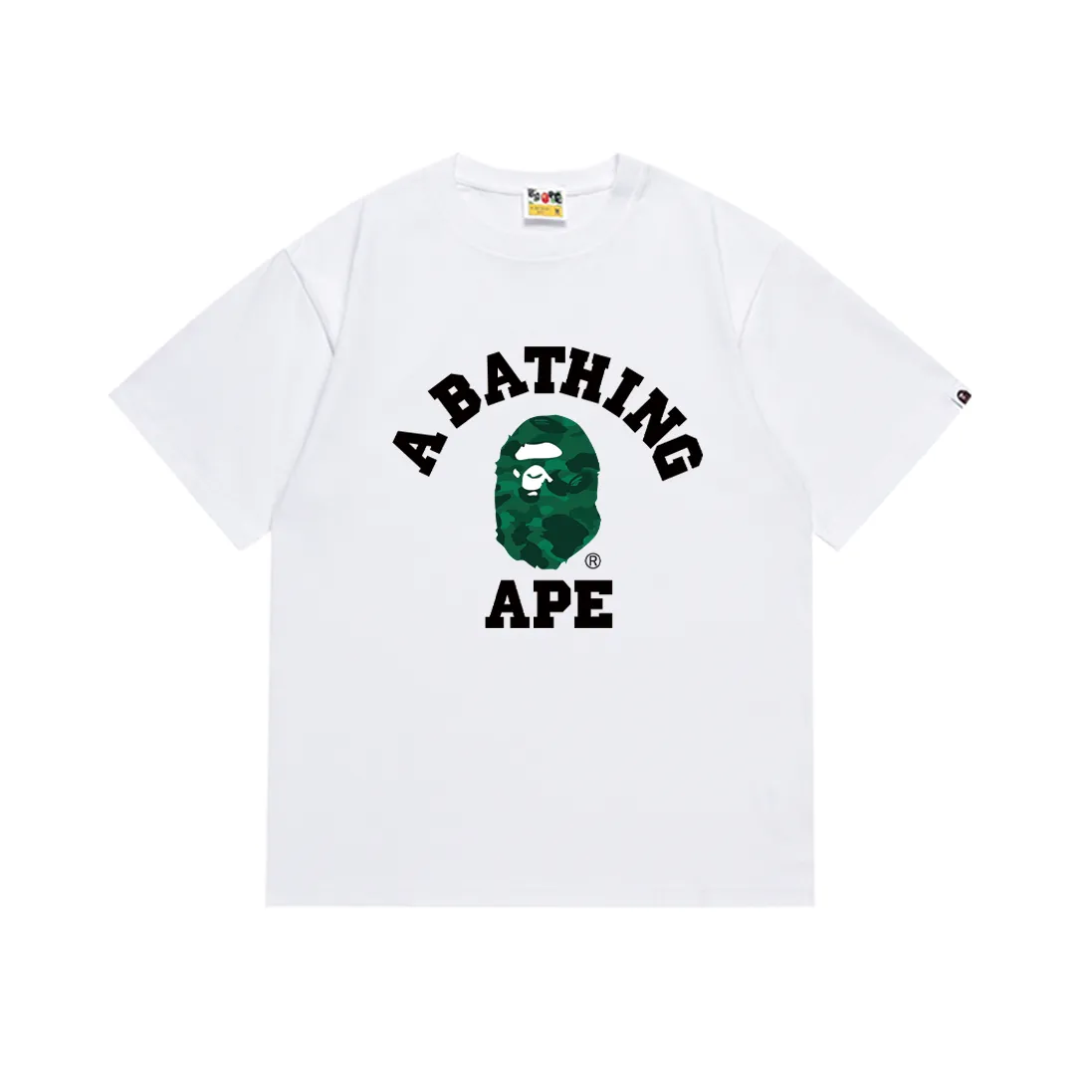 SC199#p110💰 (top version) BAPE little ape head classic letter printed T-shirt Made of 260 grams of high-quality high-weave pure cotton fabric, double yarn combed, soft texture and no pilling Imported environmentally friendly printing glue, bright and three-dimensional pattern, quality 💥Same style for men and women, the upper body is fashionable Color: black white Size: S M L XL XXL