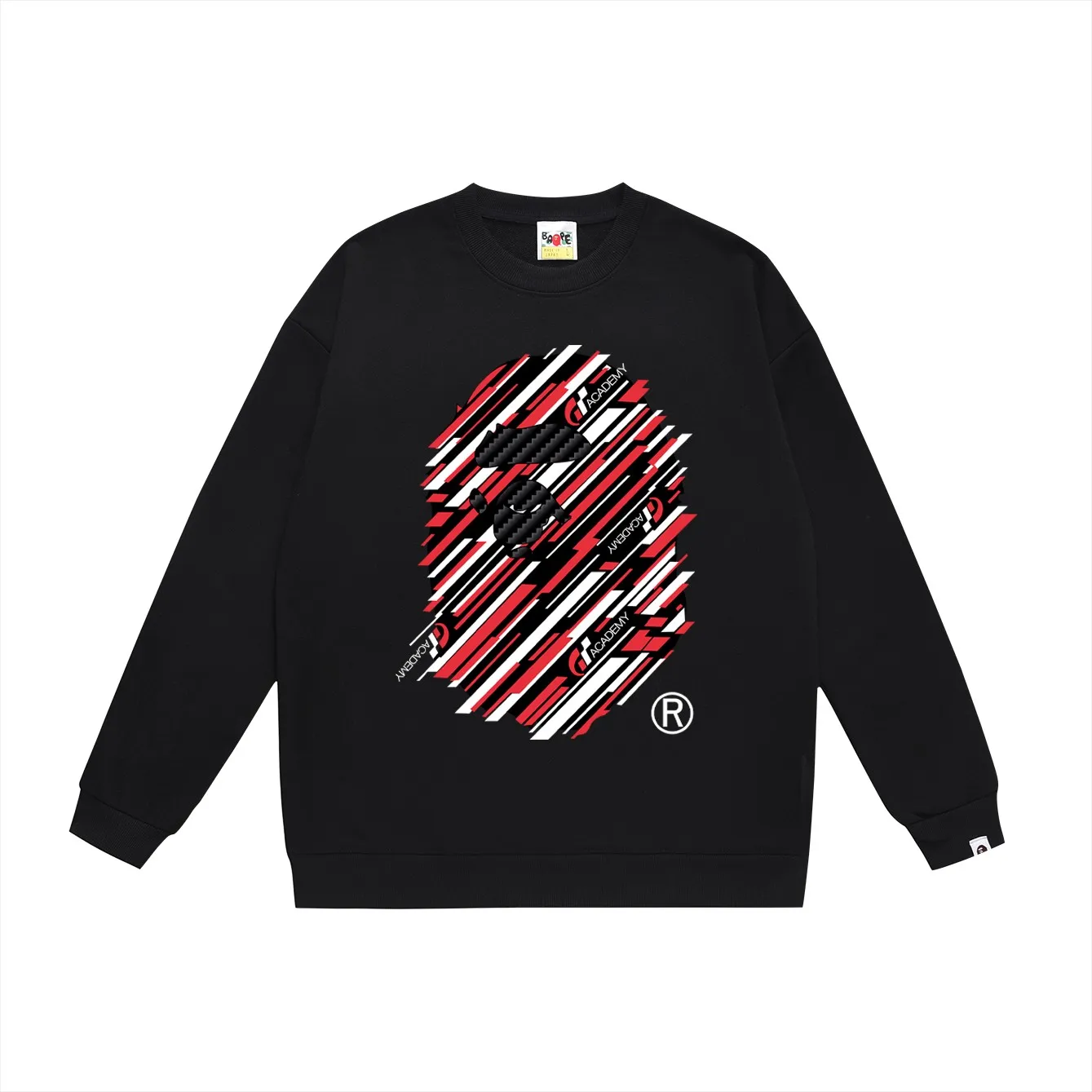 P150 model number SC452# terry 75 plus velvet 80 (top version) BAPE×GT co-branded twill ape head letter print round neck sweatshirt Made of 350g large terry (drop shoulder large version) fabric, soft texture and no pilling Imported environmentally friendly printing glue The pattern is bright and three-dimensional Quality 💥Same style for men and women The upper body is trendy Color: black white gray Size: S M L XL XXL