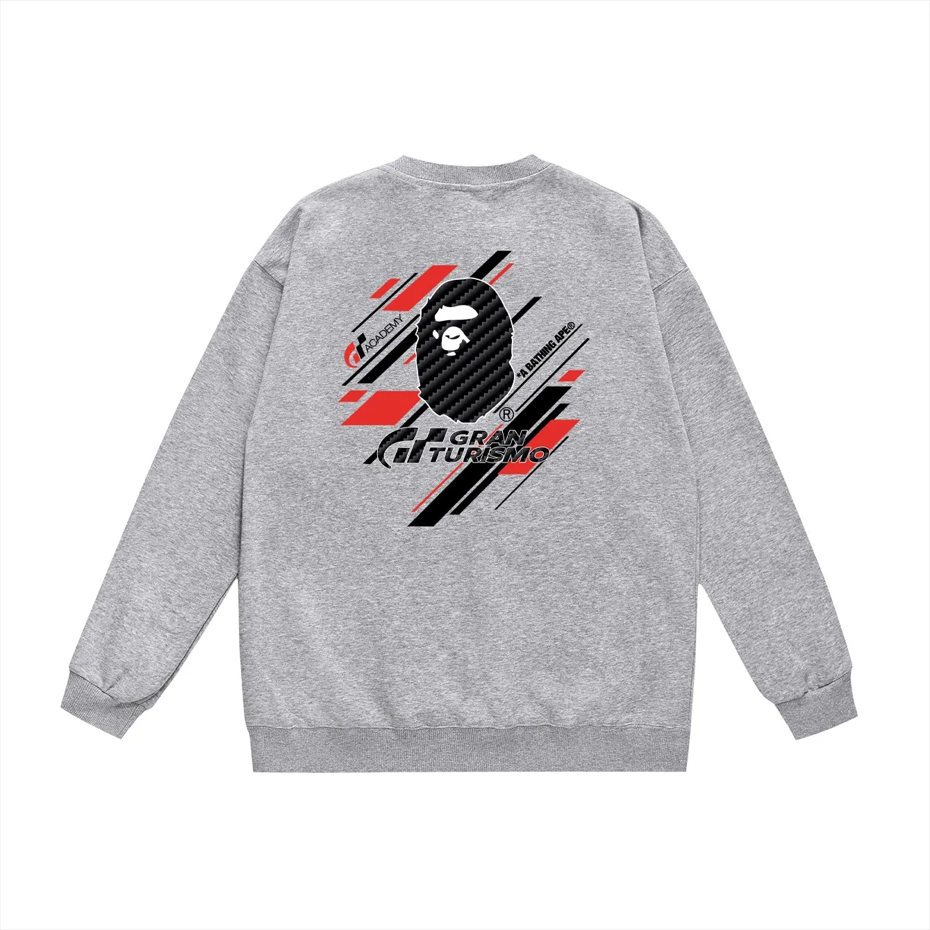 P150 model number SC452# terry 75 plus velvet 80 (top version) BAPE×GT co-branded twill ape head letter print round neck sweatshirt Made of 350g large terry (drop shoulder large version) fabric, soft texture and no pilling Imported environmentally friendly printing glue The pattern is bright and three-dimensional Quality 💥Same style for men and women The upper body is trendy Color: black white gray Size: S M L XL XXL