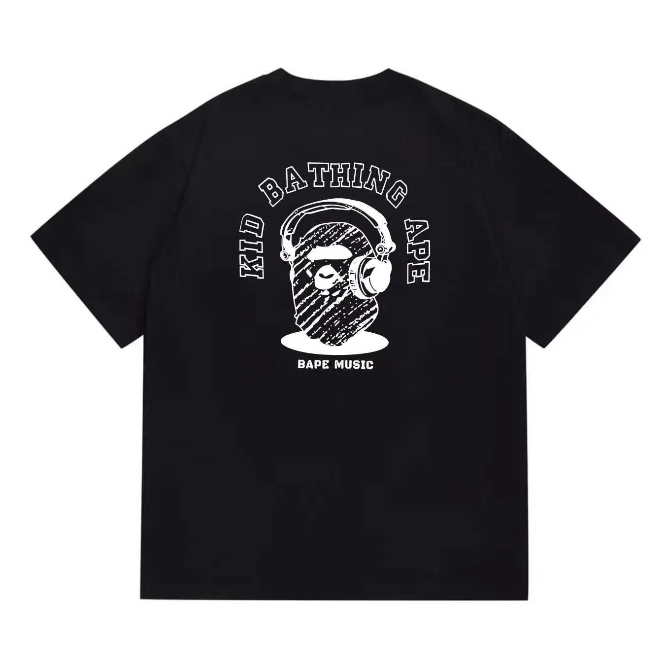 SC1006#p110💰 (top version) BAPE uses 260 grams of high-quality high-weave pure cotton fabric, double yarn combed, soft texture and no pilling, imported environmentally friendly printing glue, bright and three-dimensional pattern, quality 💥Same style for men and women, the upper body is fashionable Color: black white Size: S M L XL XXL