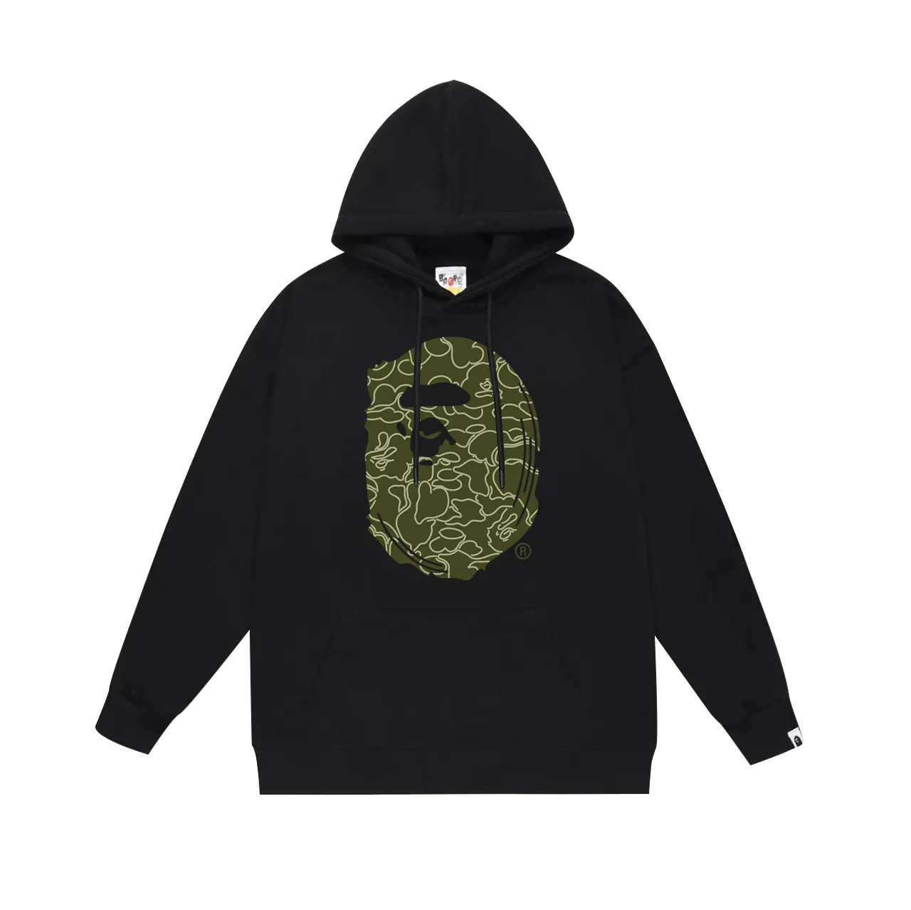 P160 model number SC773# terry 80 plus velvet 90 (top version) BAPE Monkey Head 30th anniversary limited edition camouflage hooded sweatshirt. Made of 380g large terry (drop shoulder large version) fabric. The texture is soft and non-pilling. Imported environmentally friendly printing glue. The pattern is bright and three-dimensional. Quality 💥Same style for men and women. The upper body is trendy. Color: black green white green gray green black red white red gray red black blue white blue Gray blue Size: S M L XL XXL
