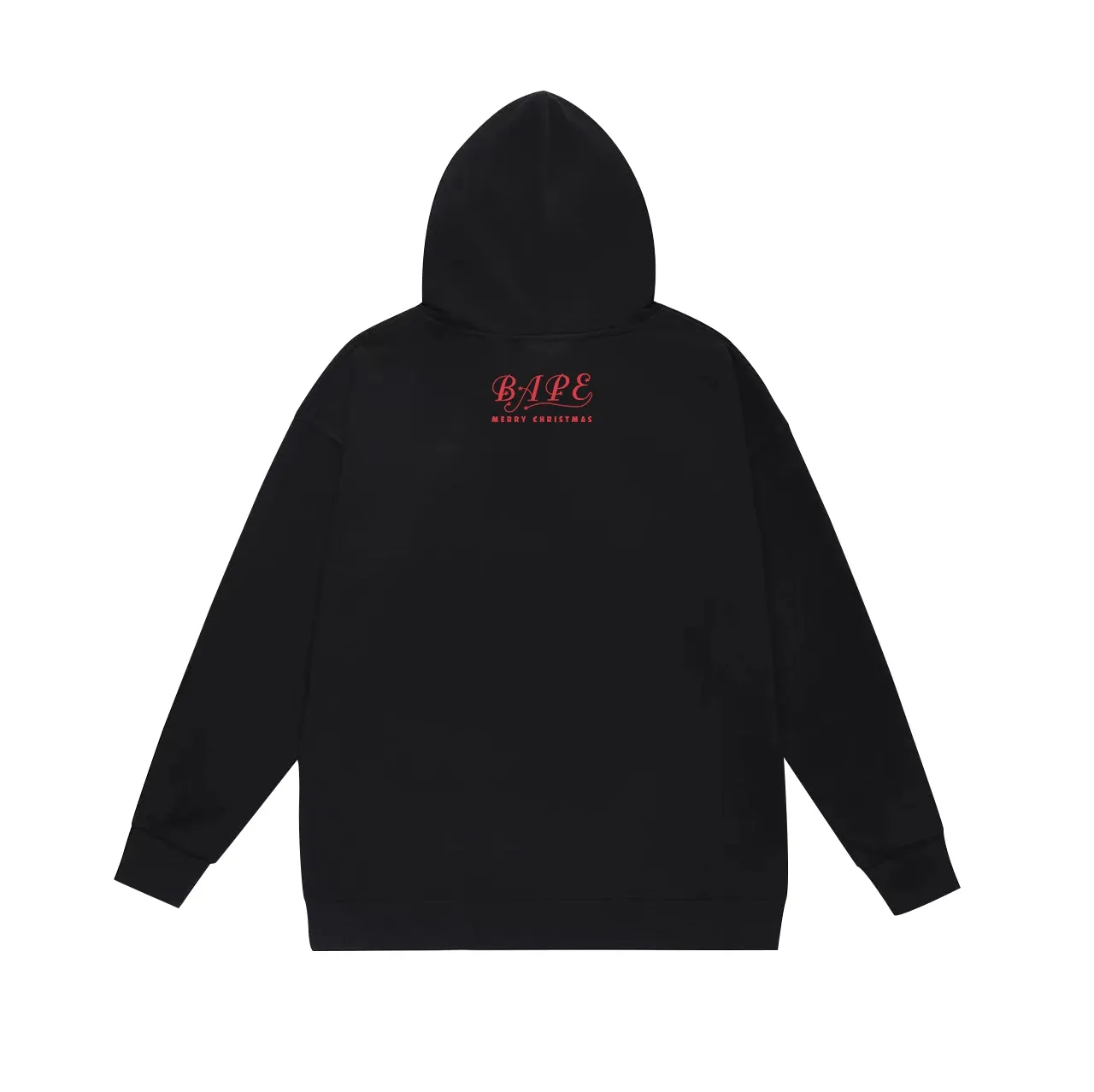 Model No. SC713# Terry p160 plus velvet 180💰 (top version) BAPE autumn and winter Christmas bell gift box ape head print hooded sweatshirt. Made of 380 grams of large terry (drop shoulder large version) fabric. The texture is soft and non-pilling. Imported environmentally friendly printing glue. The pattern is bright and three-dimensional. Quality💥Same style for men and women. The upper body is trendy. Color: black white gray Size: S M L XL XXL