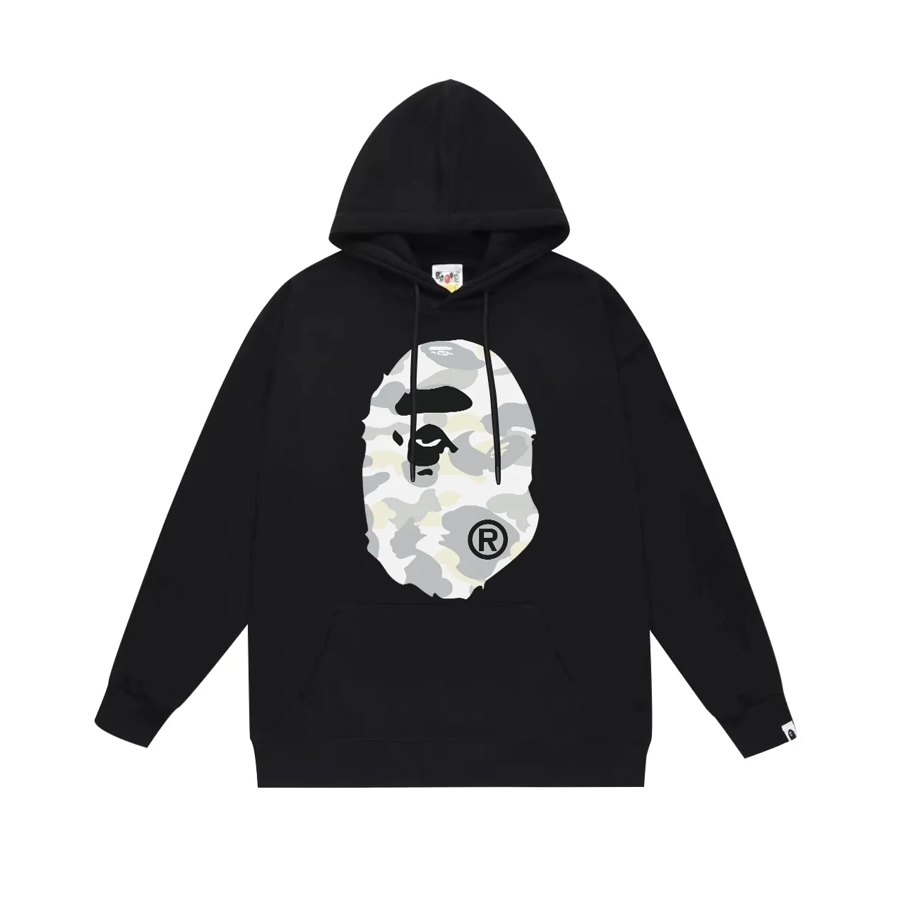 Model No. SC646# terry p160 plus velvet p180💰 (top version) BAPE great ape letter printed hooded sweatshirt Made of 380g large terry 430g silver fox velvet (drop shoulder large version) fabric, soft and non-pilling, imported environmentally friendly printing glue, bright and three-dimensional pattern, quality 💥same style for men and women, the upper body is trendy Color: black white gray Size: S M L XL XXL