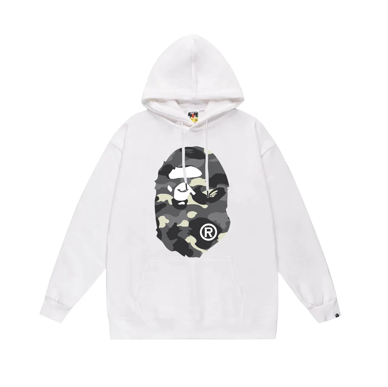 Model No. SC646# terry p160 plus velvet p180💰 (top version) BAPE great ape letter printed hooded sweatshirt Made of 380g large terry 430g silver fox velvet (drop shoulder large version) fabric, soft and non-pilling, imported environmentally friendly printing glue, bright and three-dimensional pattern, quality 💥same style for men and women, the upper body is trendy Color: black white gray Size: S M L XL XXL