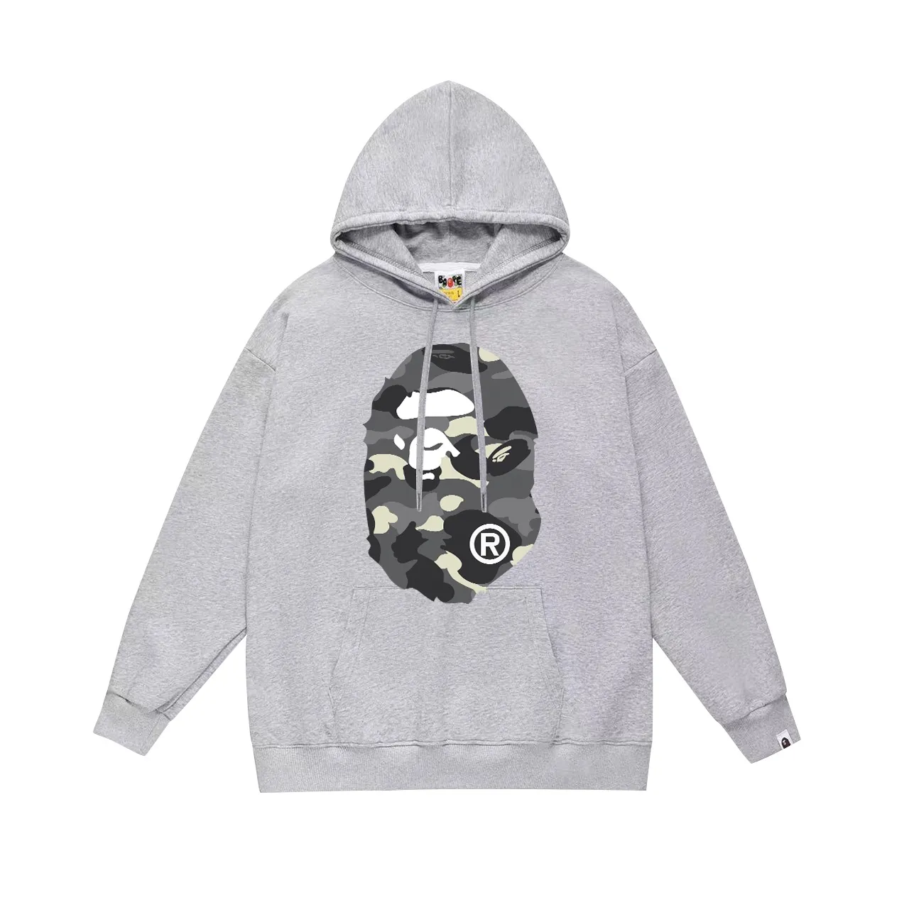 Model No. SC646# terry p160 plus velvet p180💰 (top version) BAPE great ape letter printed hooded sweatshirt Made of 380g large terry 430g silver fox velvet (drop shoulder large version) fabric, soft and non-pilling, imported environmentally friendly printing glue, bright and three-dimensional pattern, quality 💥same style for men and women, the upper body is trendy Color: black white gray Size: S M L XL XXL