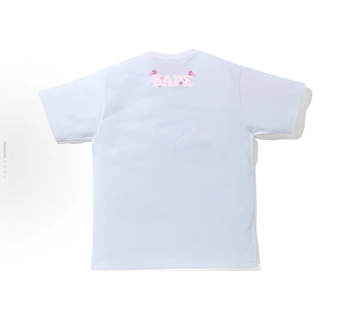 P110 001042 BAPE Sakura Tee SS20 Sakura limited ape short-sleeved T-shirt, same style for men and women, size smlxlxxl, black and white