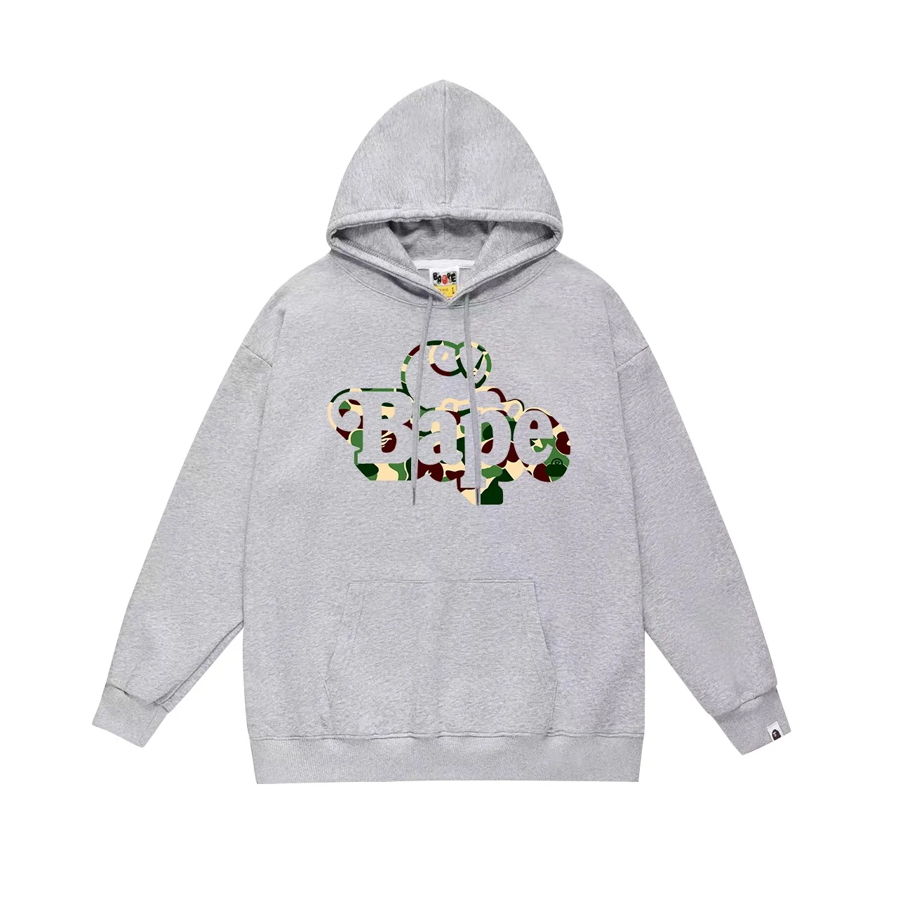 Model No. SC709#terry p160 plus velvet 180💰 (top version) BAPE camouflage cartoon BABY MILO printed hooded sweatshirt Made of 380g large terry (drop shoulder large version) fabric, soft texture and no pilling Imported environmentally friendly printing glue The pattern is bright and three-dimensional Quality💥Same style for men and women The upper body is trendy Color: black green white green gray green Size: S M L XL XXL