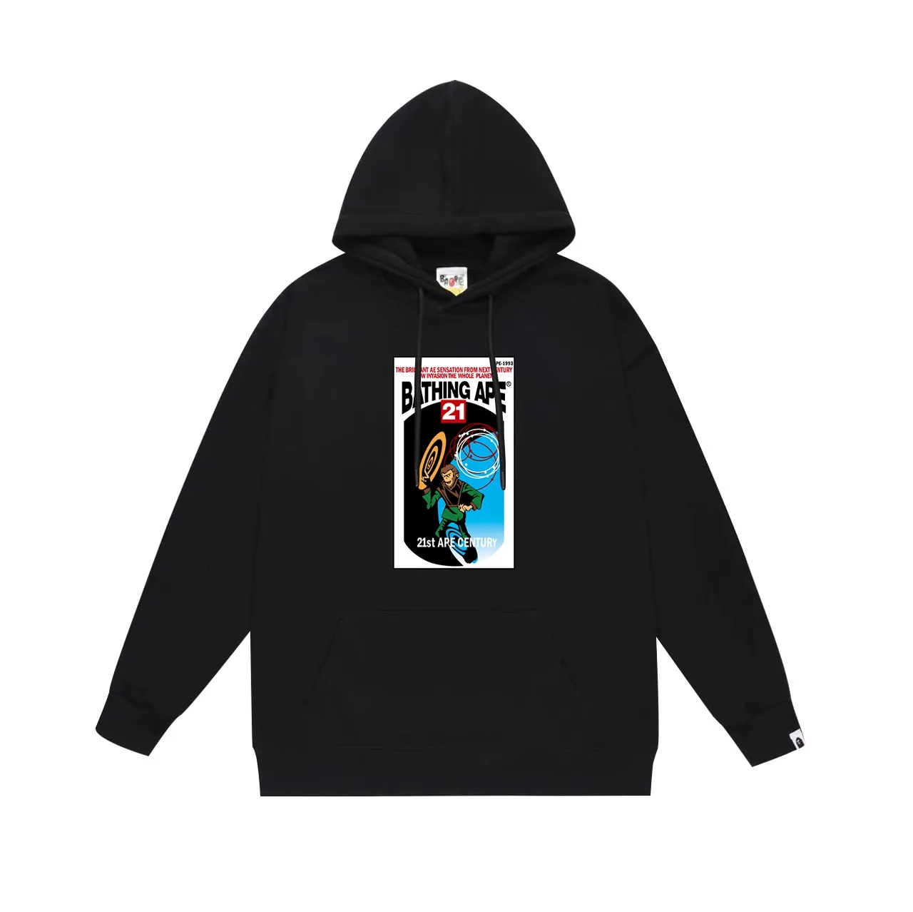 Model No. SC696#terry p160 plus velvet p180💰 (top version) BAPE ape-man print hooded sweatshirt. Made of 380g large terry 430g silver fox velvet (drop shoulder large version) fabric. The texture is soft and non-pilling. Imported environmentally friendly printing glue. The pattern is bright and three-dimensional. Quality💥Same style for men and women. The upper body is trendy. Color: black white gray Size: S M L XL XXL