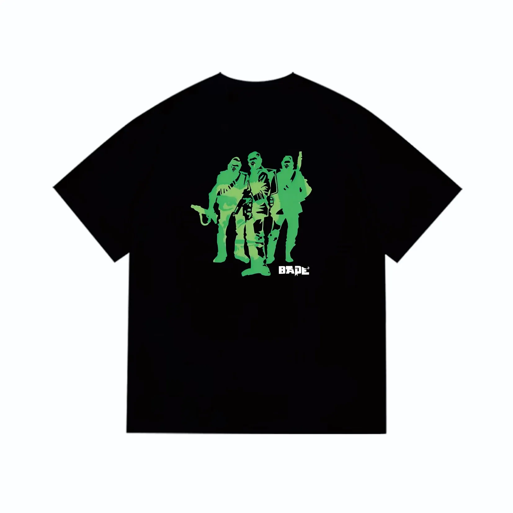 SC269#p110💰 (top version) BAPE Ape Army letter pattern printed short-sleeved T-shirt Made of 260 grams of high-quality high-weave pure cotton fabric, double yarn combed, soft texture and no pilling Imported environmentally friendly printing glue, bright and three-dimensional pattern, quality 💥Same style for men and women, the upper body is fashionable Color: black light brown Size: S M L XL XXL