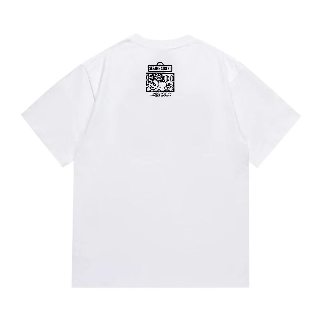 SC297#p110💰 (top version) BAPE is made of 260 grams of high-quality high-weave pure cotton fabric, double yarn combed, soft and non-pilling, imported environmentally friendly printing glue, bright and three-dimensional patterns, quality 💥Same style for men and women, the upper body is trendy Color: Black White Size: S M L XL XXL