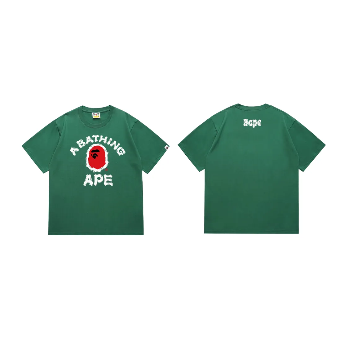 SC197#p110💰 (top version) BAPE ape head letter brush print pattern T-shirt Made of 260 grams of high-quality high-weave pure cotton fabric, double yarn combed, soft texture and no pilling Imported environmentally friendly printing glue, bright and three-dimensional pattern, quality 💥Same style for men and women, the upper body is trendy Color: black, white, khaki, green, orange Size: S M L XL XXL