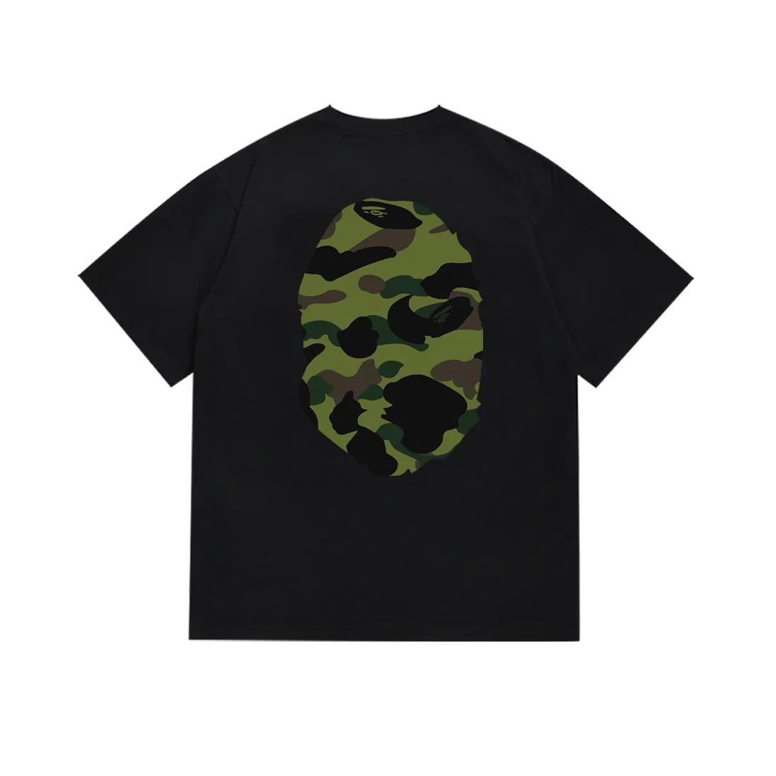 P110 SC060# (top version) BAPE double-sided camouflage ape head printed short-sleeved T-shirt Made of 260 grams of high-quality high-weave pure cotton fabric, double yarn combed, soft texture and no pilling Imported environmentally friendly printing glue, bright and three-dimensional pattern, quality 💥unisex style, the upper body is fashionable Color: white camouflage black camouflage white yellow black yellow white green black green white purple black purple white red black red Size: S M L XL XXL