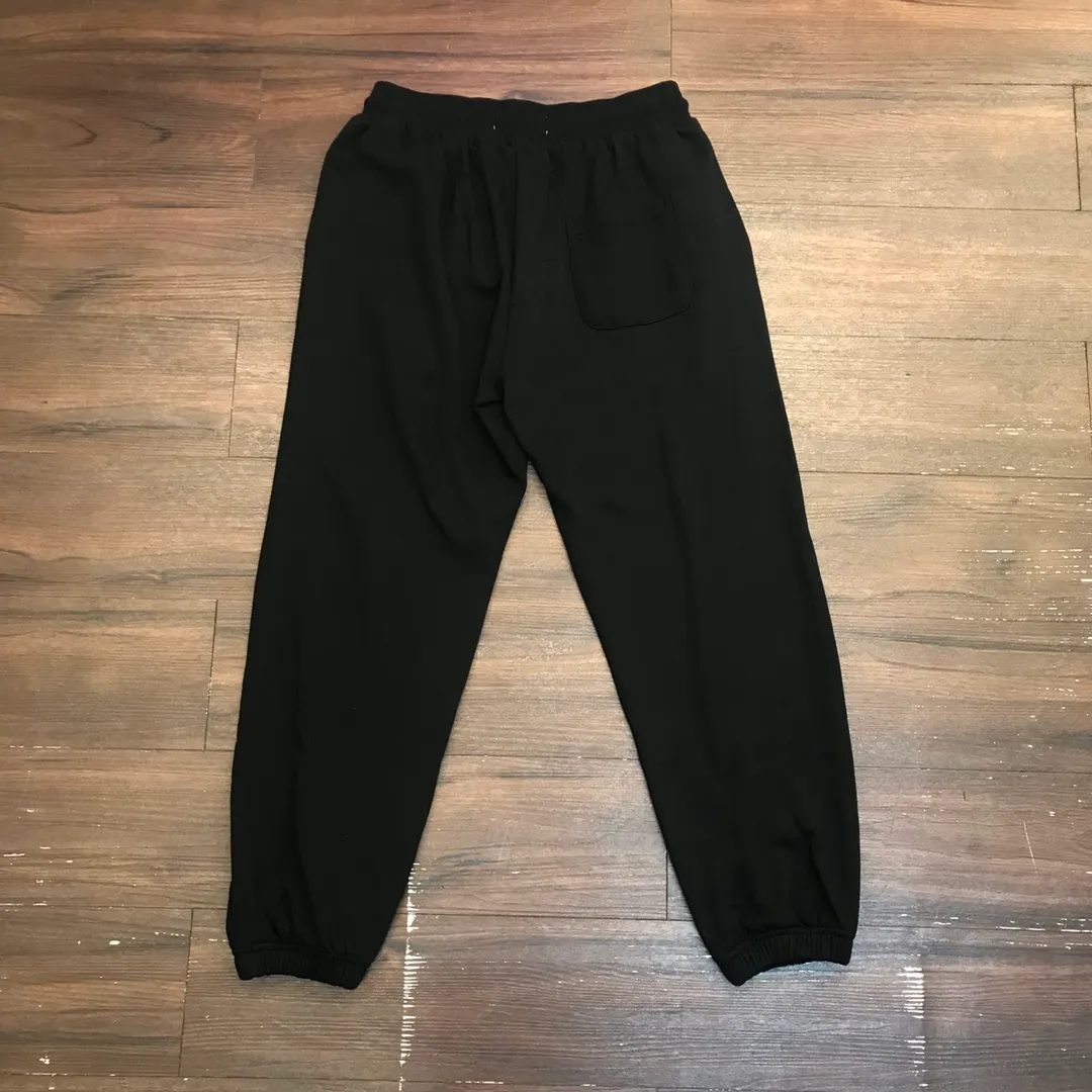 💰260 XX102 BAPE Embroidered Little Ape Casual Loose Trousers Customized Fabric Couple Style: M—XXL [Green Gray Black]