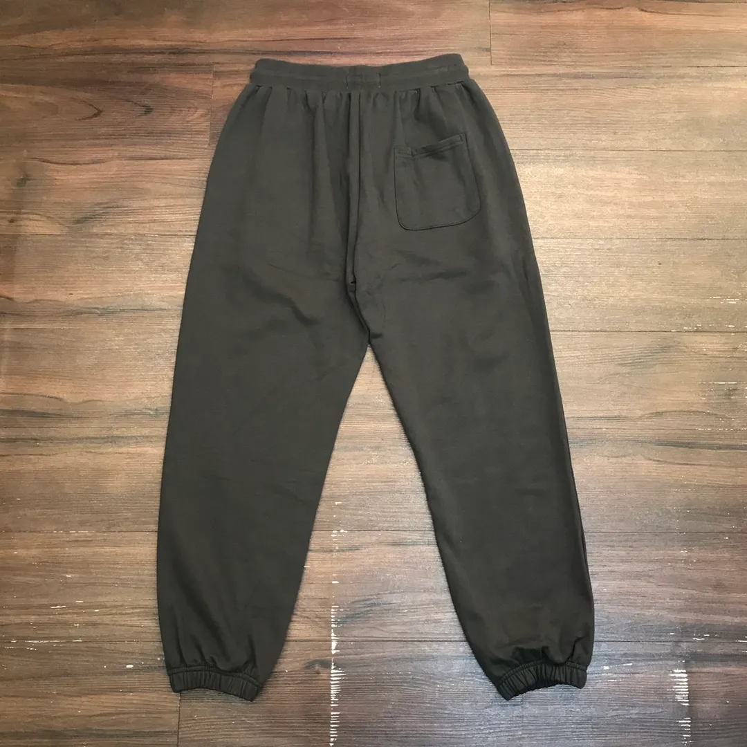 💰260 XX102 BAPE Embroidered Little Ape Casual Loose Trousers Customized Fabric Couple Style: M—XXL [Green Gray Black]