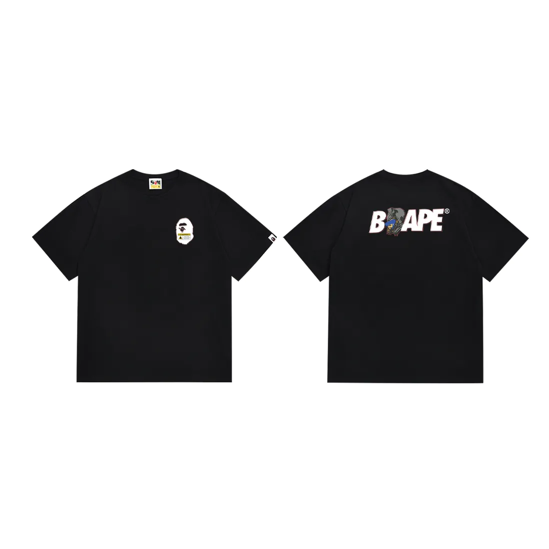 P110 SC031# (top version) BAPE GENERAL SPLAY Camouflage ape head general double-sided printing Made of 260 grams of high-quality high-woven pure cotton fabric, double yarn combed, soft texture and no pilling Imported environmentally friendly printing glue, bright and three-dimensional pattern, quality 💥Same style for men and women, the upper body is fashionable Color: black and white Size: S M L XL XXL