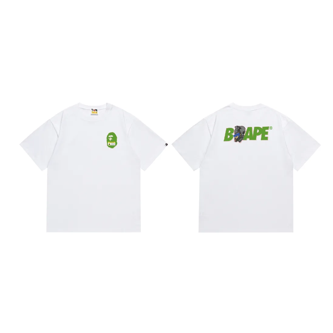P110 SC031# (top version) BAPE GENERAL SPLAY Camouflage ape head general double-sided printing Made of 260 grams of high-quality high-woven pure cotton fabric, double yarn combed, soft texture and no pilling Imported environmentally friendly printing glue, bright and three-dimensional pattern, quality 💥Same style for men and women, the upper body is fashionable Color: black and white Size: S M L XL XXL