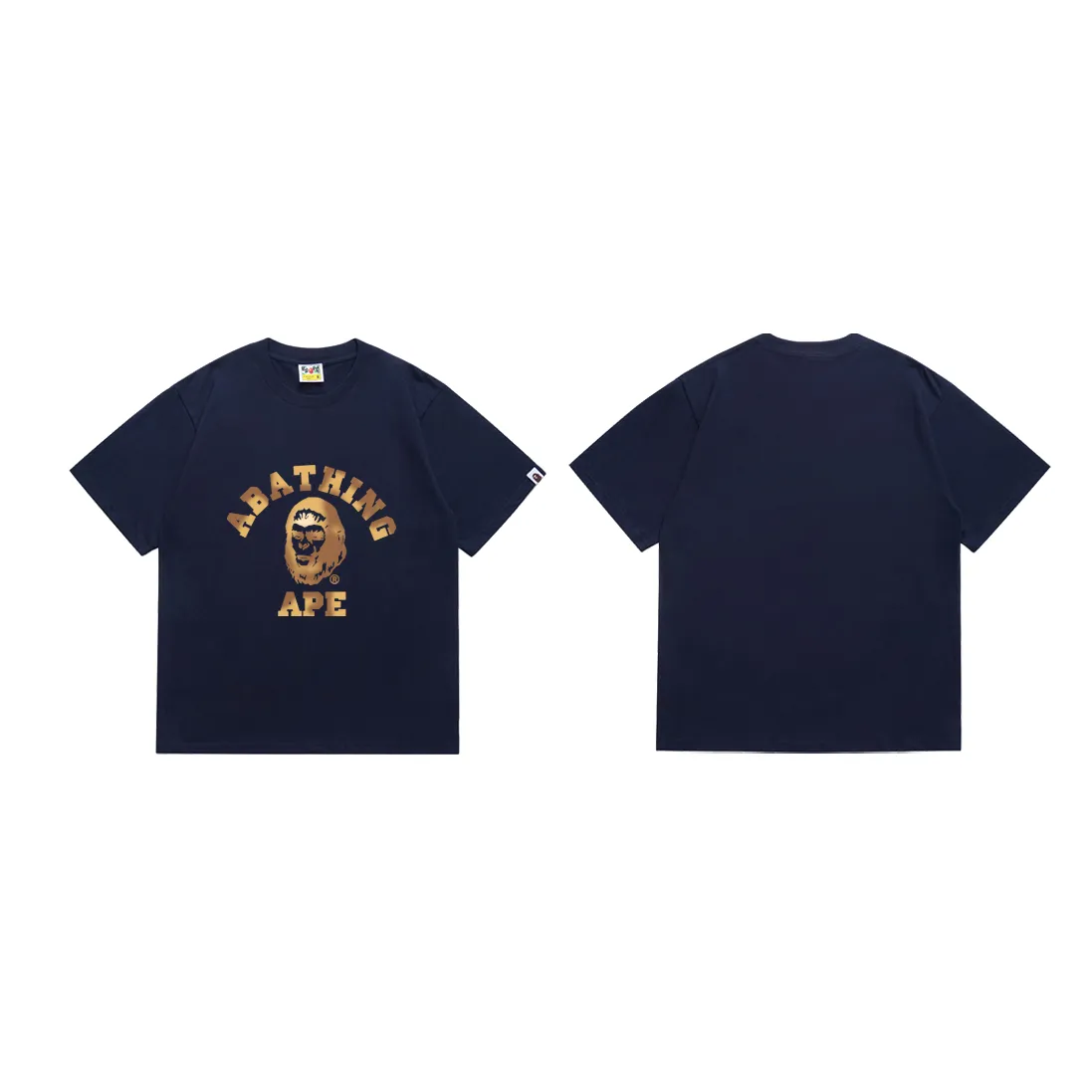 SC187#p110💰 (top version) BAPE COLLEGE GRAPHIC TEE comic letter T-shirt Made of 260 grams of high-quality high-weave pure cotton fabric, double yarn combed, soft and non-pilling texture, imported environmentally friendly printing glue, bright and three-dimensional pattern, quality 💥Same style for men and women, the upper body is fashionable Color: Navy Blue Green Khaki Brown Size: S M L XL XXL