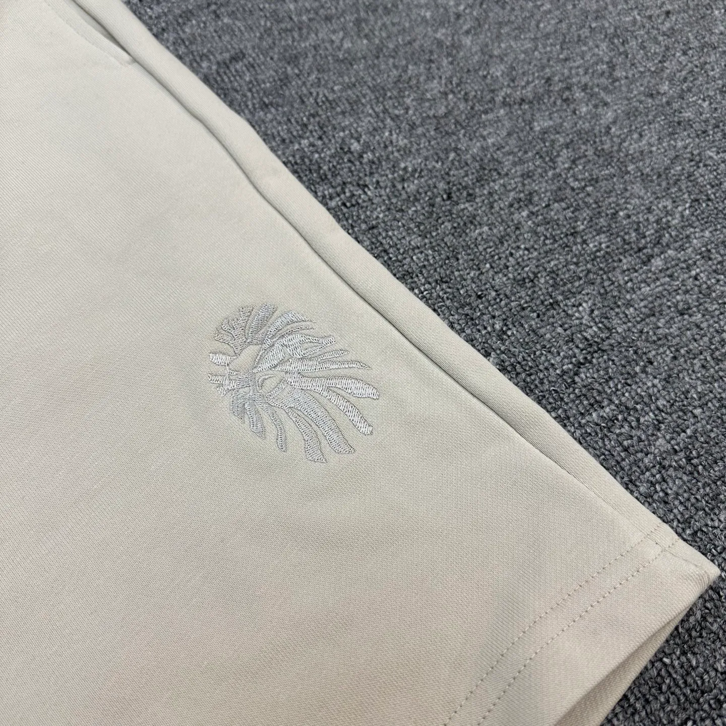 💰200 BAPE BLACK Embroidered pattern elastic waist drawstring design 440g pure cotton custom fabric Men's model: M-XXL [Apricot Black Dark Gray]