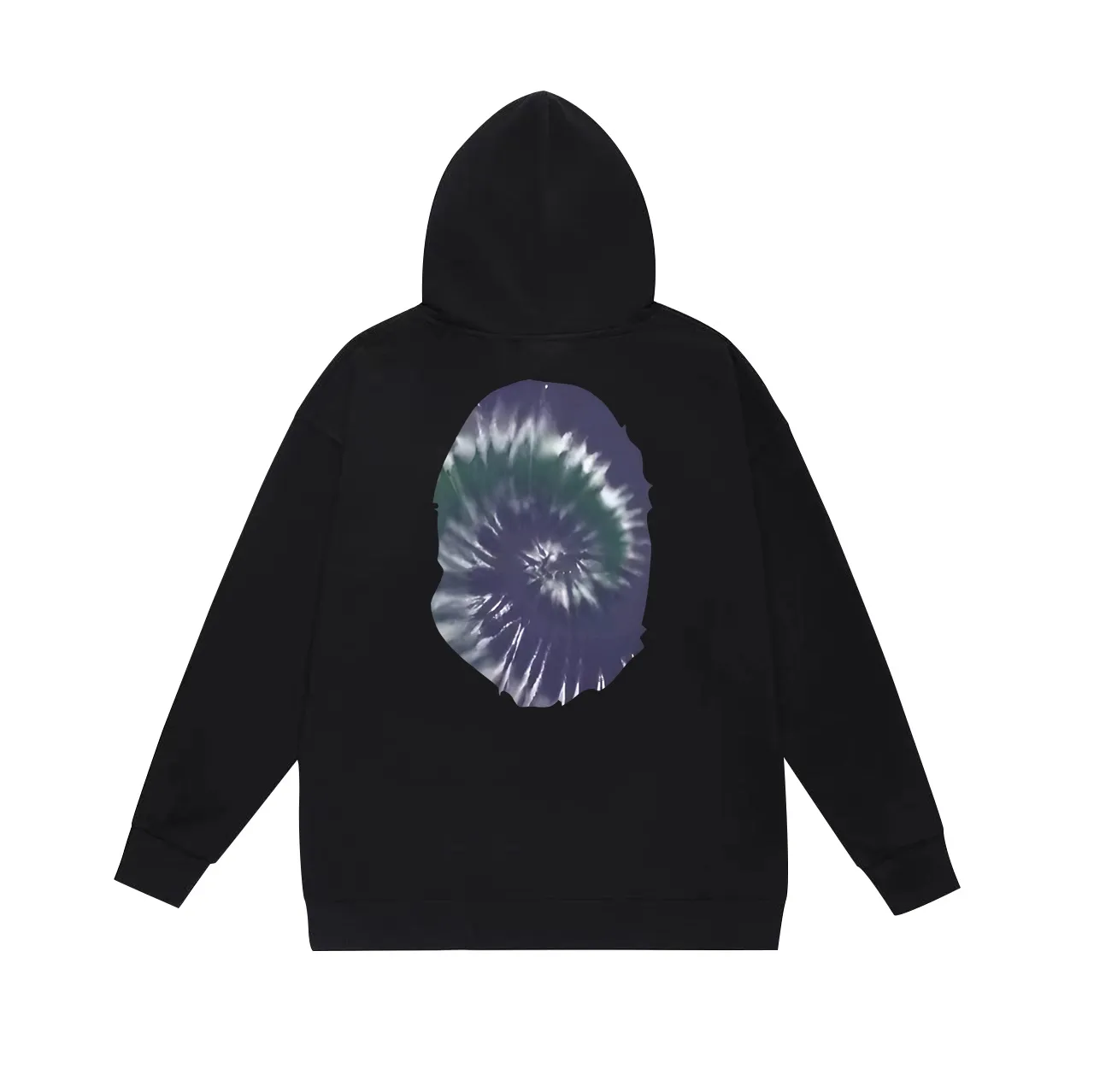 Model No. SC707#terry p160 plus velvet 180💰 (top version) BAPE autumn and winter tie-dyed ape head print round neck sweatshirt. Made of 350g large terry (drop shoulder large version) fabric. The texture is soft and non-pilling. Imported environmentally friendly printing glue. The pattern is bright and three-dimensional. Quality💥Same style for men and women. The upper body is trendy. Color: black white gray Size: S M L XL XXL