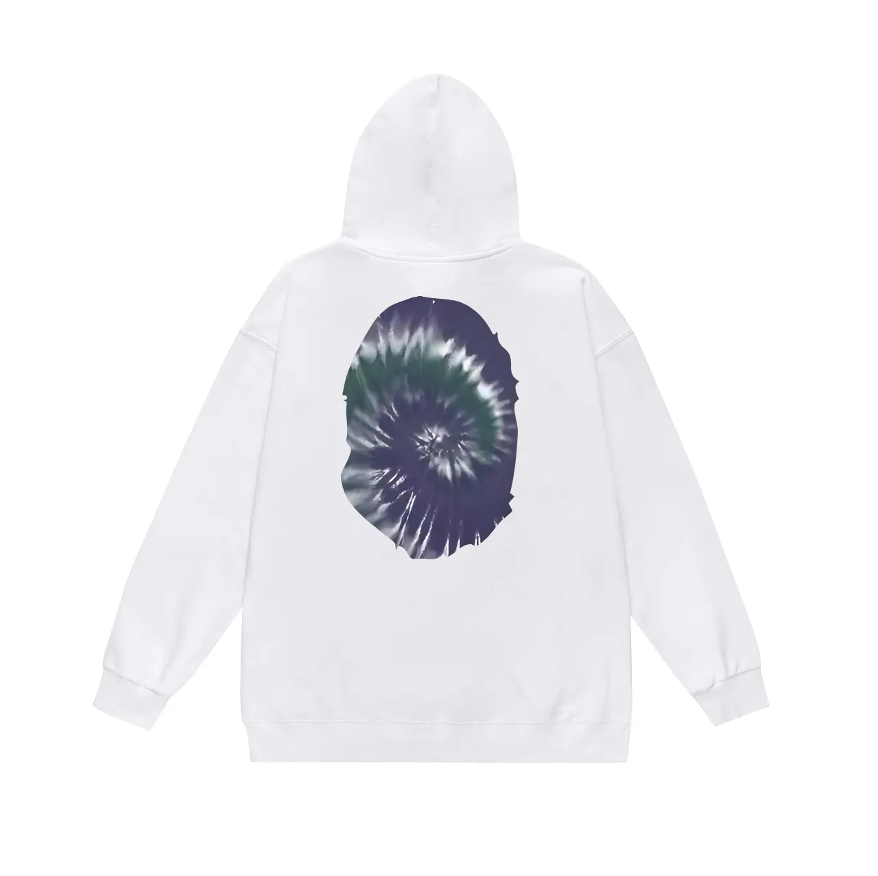 Model No. SC707#terry p160 plus velvet 180💰 (top version) BAPE autumn and winter tie-dyed ape head print round neck sweatshirt. Made of 350g large terry (drop shoulder large version) fabric. The texture is soft and non-pilling. Imported environmentally friendly printing glue. The pattern is bright and three-dimensional. Quality💥Same style for men and women. The upper body is trendy. Color: black white gray Size: S M L XL XXL