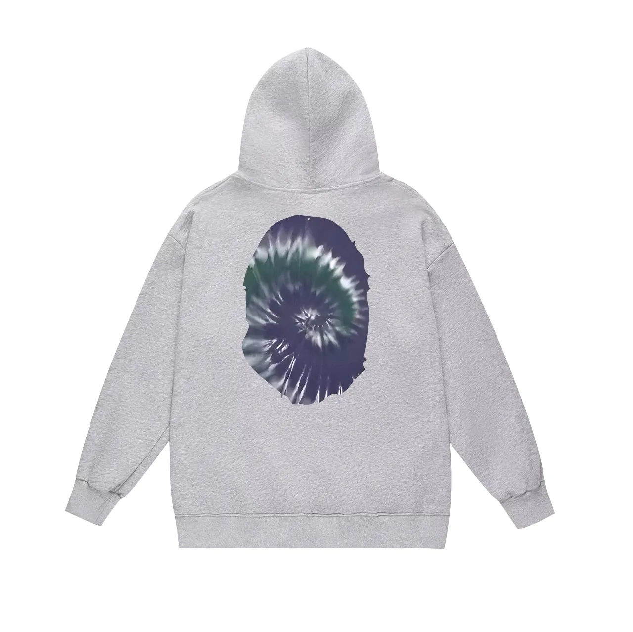 Model No. SC707#terry p160 plus velvet 180💰 (top version) BAPE autumn and winter tie-dyed ape head print round neck sweatshirt. Made of 350g large terry (drop shoulder large version) fabric. The texture is soft and non-pilling. Imported environmentally friendly printing glue. The pattern is bright and three-dimensional. Quality💥Same style for men and women. The upper body is trendy. Color: black white gray Size: S M L XL XXL