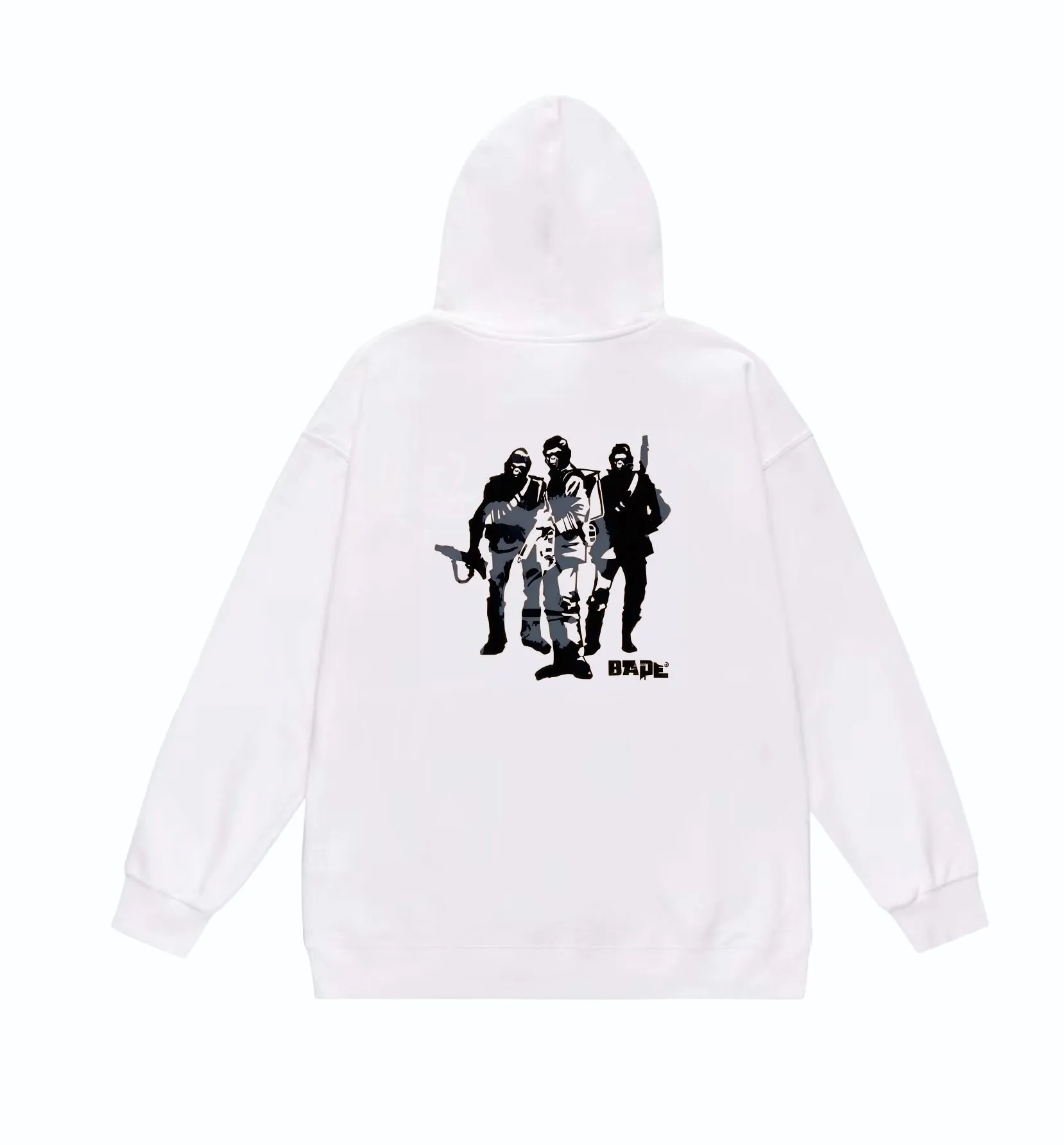 P160 model number SC869# terry 80 plus velvet 90 (top version) BAPE Ape Army letter print hooded sweatshirt Made of 380 grams of large terry (drop shoulder large version) fabric, soft texture and no pilling Imported environmentally friendly printing glue The pattern is bright and three-dimensional Quality 💥Same style for men and women The upper body is trendy Color: black white gray Size: S M L XL XXL