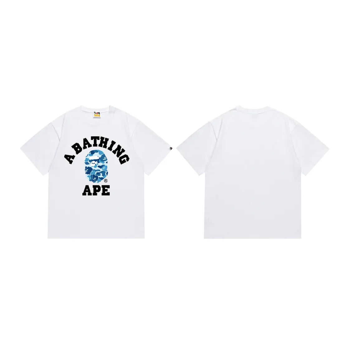 SC266#p110💰 (top version) BAPE ape head classic letter camouflage printed short-sleeved T-shirt Made of 260 grams of high-quality high-weave pure cotton fabric, double yarn combed, soft and non-pilling texture, imported environmentally friendly printing glue, bright and three-dimensional pattern, quality 💥Same style for men and women, the upper body is fashionable Color: black blue black pink black green white blue white pink white green Size: S M L XL XXL