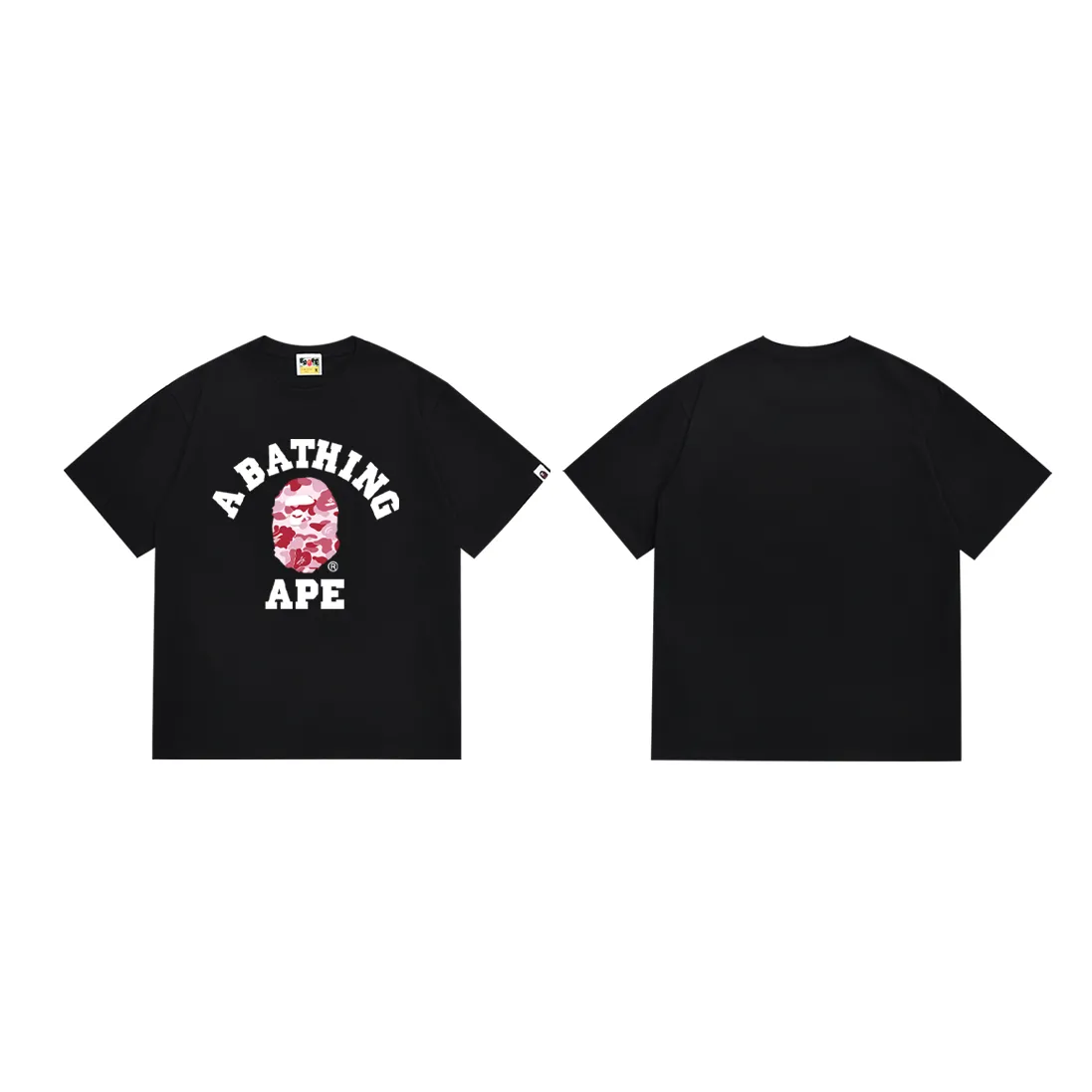 SC266#p110💰 (top version) BAPE ape head classic letter camouflage printed short-sleeved T-shirt Made of 260 grams of high-quality high-weave pure cotton fabric, double yarn combed, soft and non-pilling texture, imported environmentally friendly printing glue, bright and three-dimensional pattern, quality 💥Same style for men and women, the upper body is fashionable Color: black blue black pink black green white blue white pink white green Size: S M L XL XXL