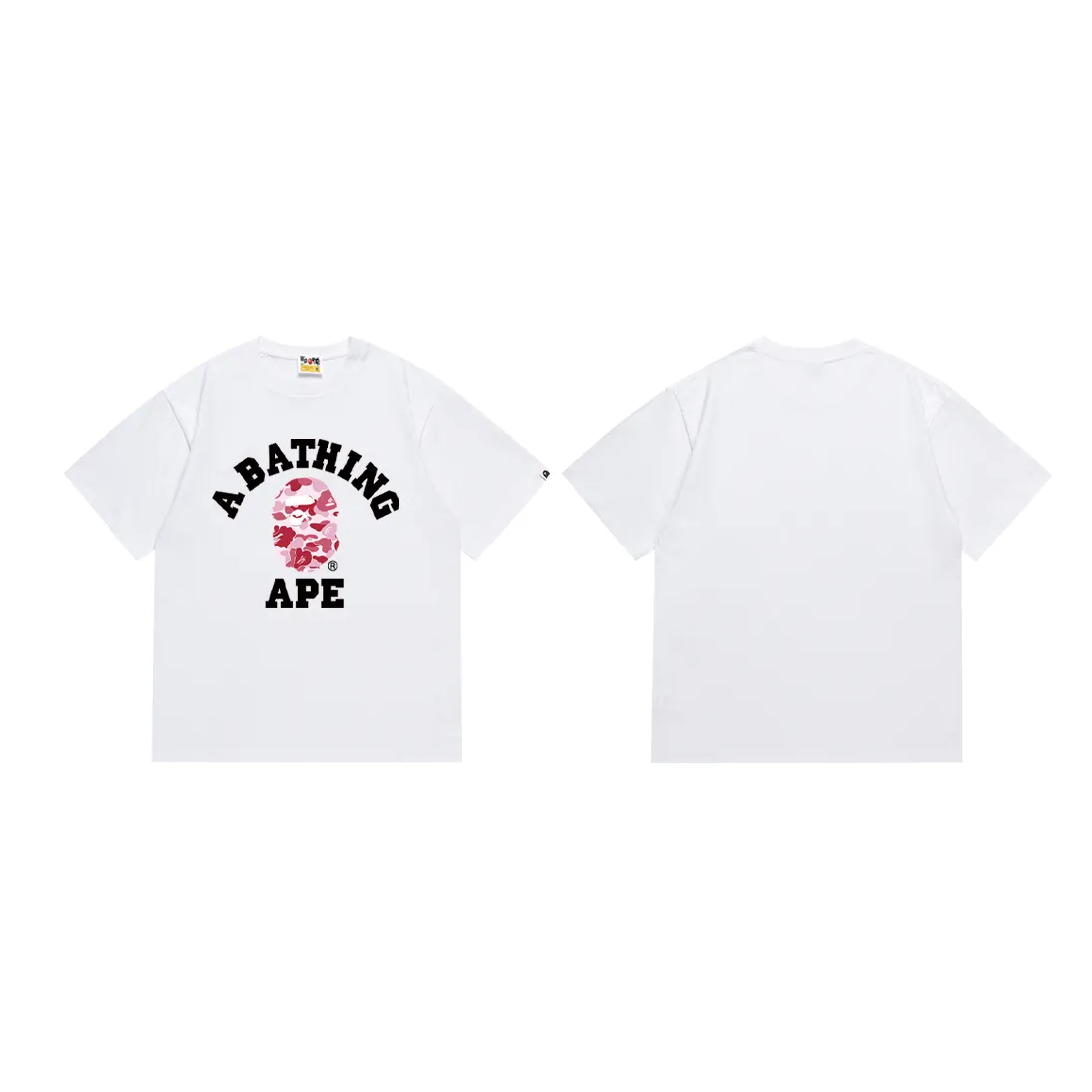 SC266#p110💰 (top version) BAPE ape head classic letter camouflage printed short-sleeved T-shirt Made of 260 grams of high-quality high-weave pure cotton fabric, double yarn combed, soft and non-pilling texture, imported environmentally friendly printing glue, bright and three-dimensional pattern, quality 💥Same style for men and women, the upper body is fashionable Color: black blue black pink black green white blue white pink white green Size: S M L XL XXL
