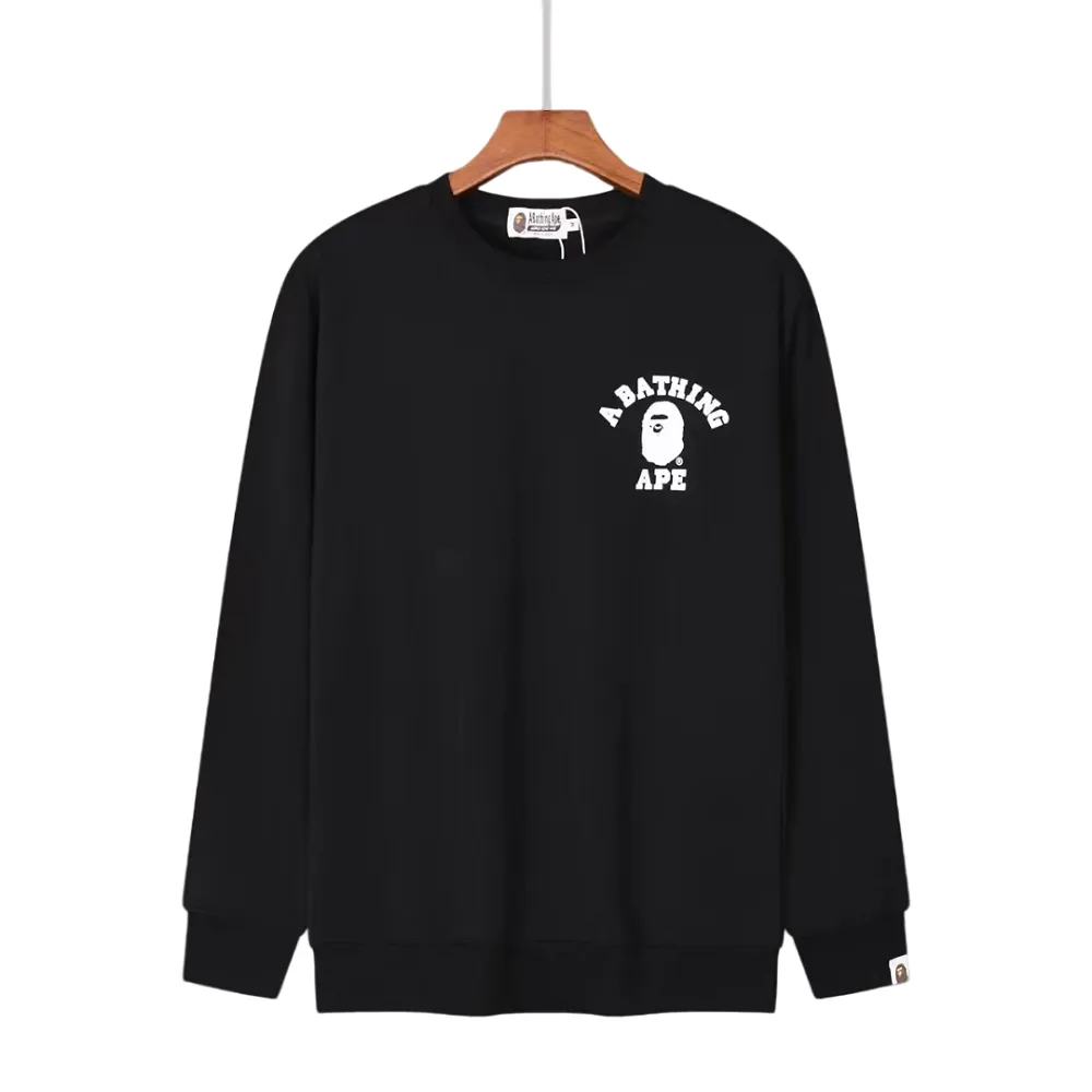 P178 2695#BAPE ape head printed round neck sweatshirt Color: Black Gray Royal Blue Size: M-XXL Fabric: 350g cotton terry Technology: Printing