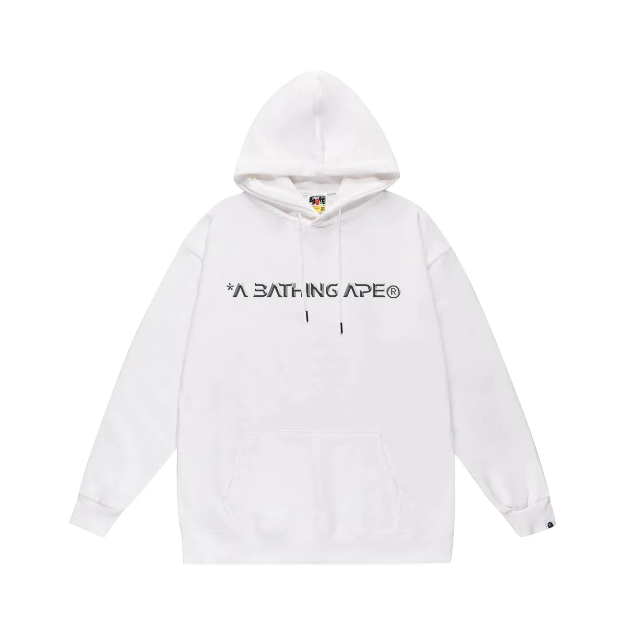P160 model number SC779# terry 80 plus velvet 90 (top version) BAPE Ape Moon Letter Printed Hooded Sweatshirt Made of 380g large terry (drop shoulder large version) fabric, soft and non-pilling, imported environmentally friendly printing glue, bright and three-dimensional pattern, quality 💥Same style for men and women, the upper body is fashionable Color: Black White Gray Size: S M L XL XXL