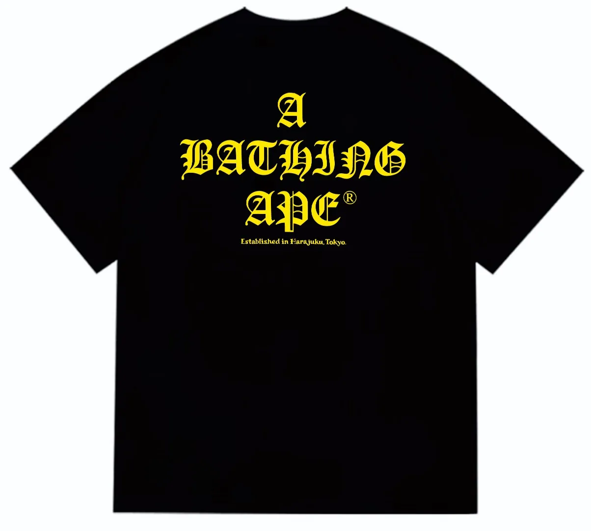 SC250#p110💰 (Top version) BAPE Contrast color ape head letter printed short-sleeved T-shirt Made of 260 grams of high-quality high-weave pure cotton fabric, double yarn combed, soft texture and no pilling Imported environmentally friendly printing glue, bright and three-dimensional pattern, quality 💥Same style for men and women, the upper body is fashionable Color: black white Size: S M L XL XXL
