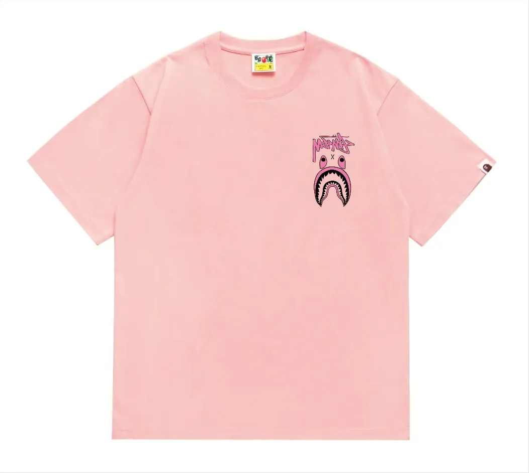 SC204#p110💰 (Top version) BAPE×Stussy co-branded Stussy letter ape print T-shirt Made of 260 grams of high-quality high-weave pure cotton fabric, double yarn combed, soft and non-pilling, imported environmentally friendly printing glue, bright and three-dimensional pattern, quality 💥Same style for men and women, the upper body is fashionable Color: black and white, gray and white, pink and white, red and white, white and black, gray and black, pink and black, red and black Size: S M L XL XXL