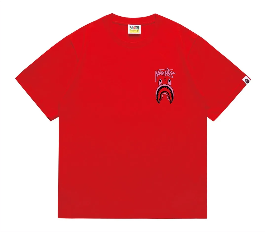 SC204#p110💰 (Top version) BAPE×Stussy co-branded Stussy letter ape print T-shirt Made of 260 grams of high-quality high-weave pure cotton fabric, double yarn combed, soft and non-pilling, imported environmentally friendly printing glue, bright and three-dimensional pattern, quality 💥Same style for men and women, the upper body is fashionable Color: black and white, gray and white, pink and white, red and white, white and black, gray and black, pink and black, red and black Size: S M L XL XXL