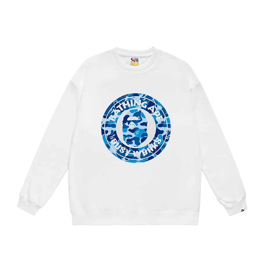 P170 model number SC301# terry 80 plus velvet 85 (top version) BAPE ape head colorful letter printed round neck sweatshirt Made of 350g large terry (drop shoulder large version) fabric, soft texture and no pilling Imported environmentally friendly printing glue The pattern is bright and three-dimensional Quality 💥Same style for men and women The upper body is fashionable Colors: black and red white and red gray red black and blue white and blue gray and blue black and green white and gray green Size: S M L XL XXL